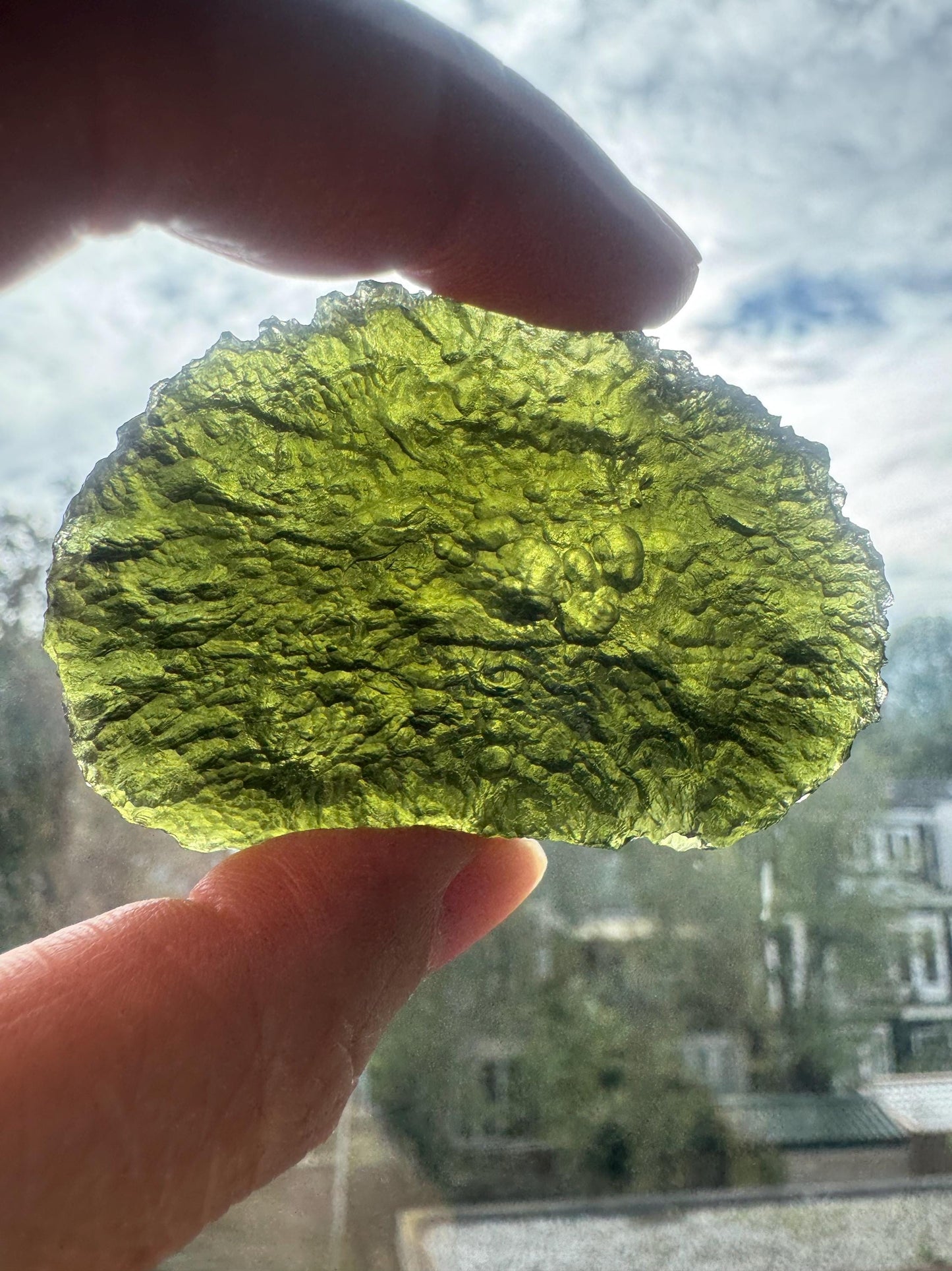 Extra Large Moldavite Crystal: 46.43g Chlum Collector Piece