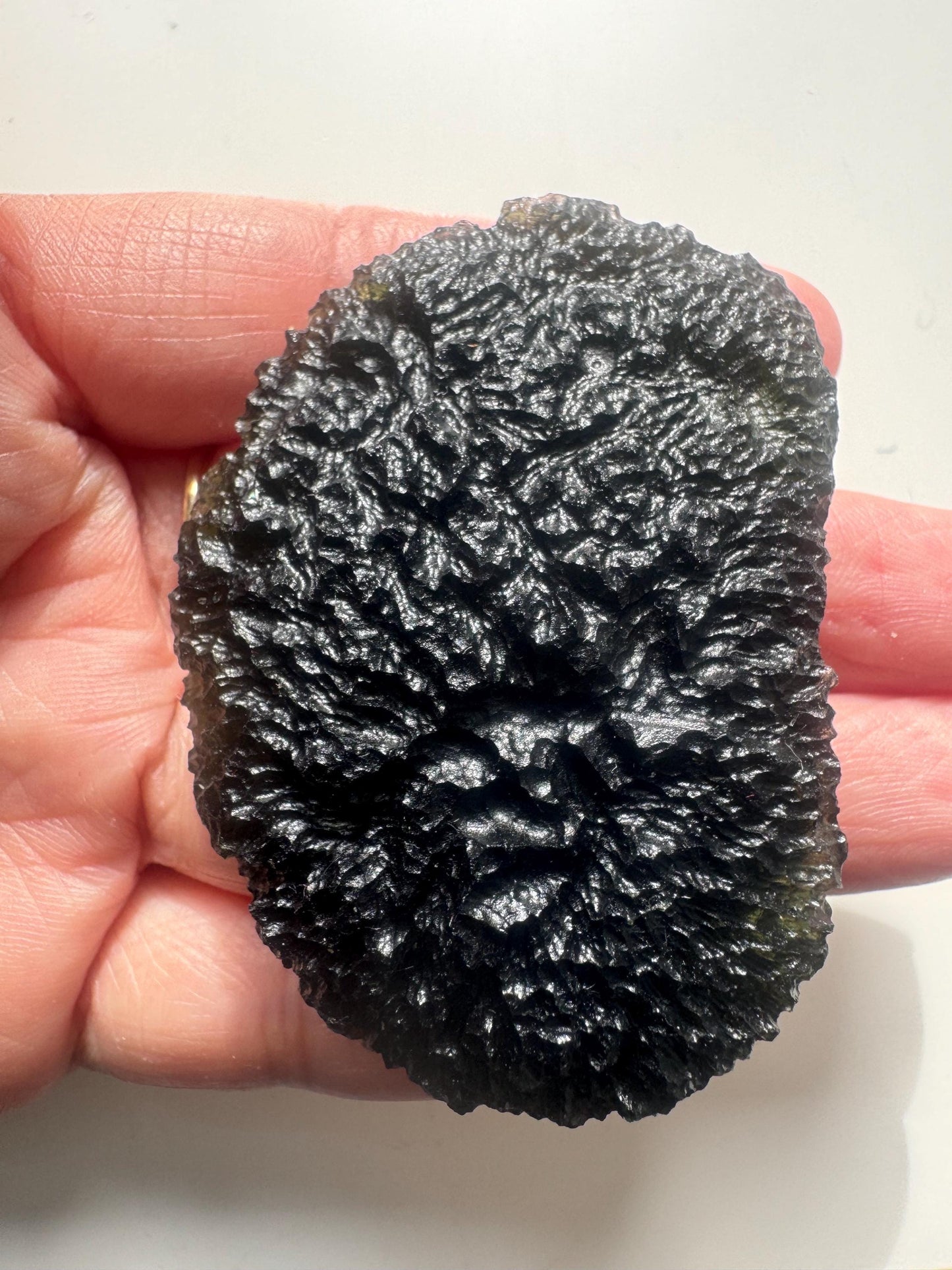 Extra Large Moldavite Crystal: 46.43g Chlum Collector Piece