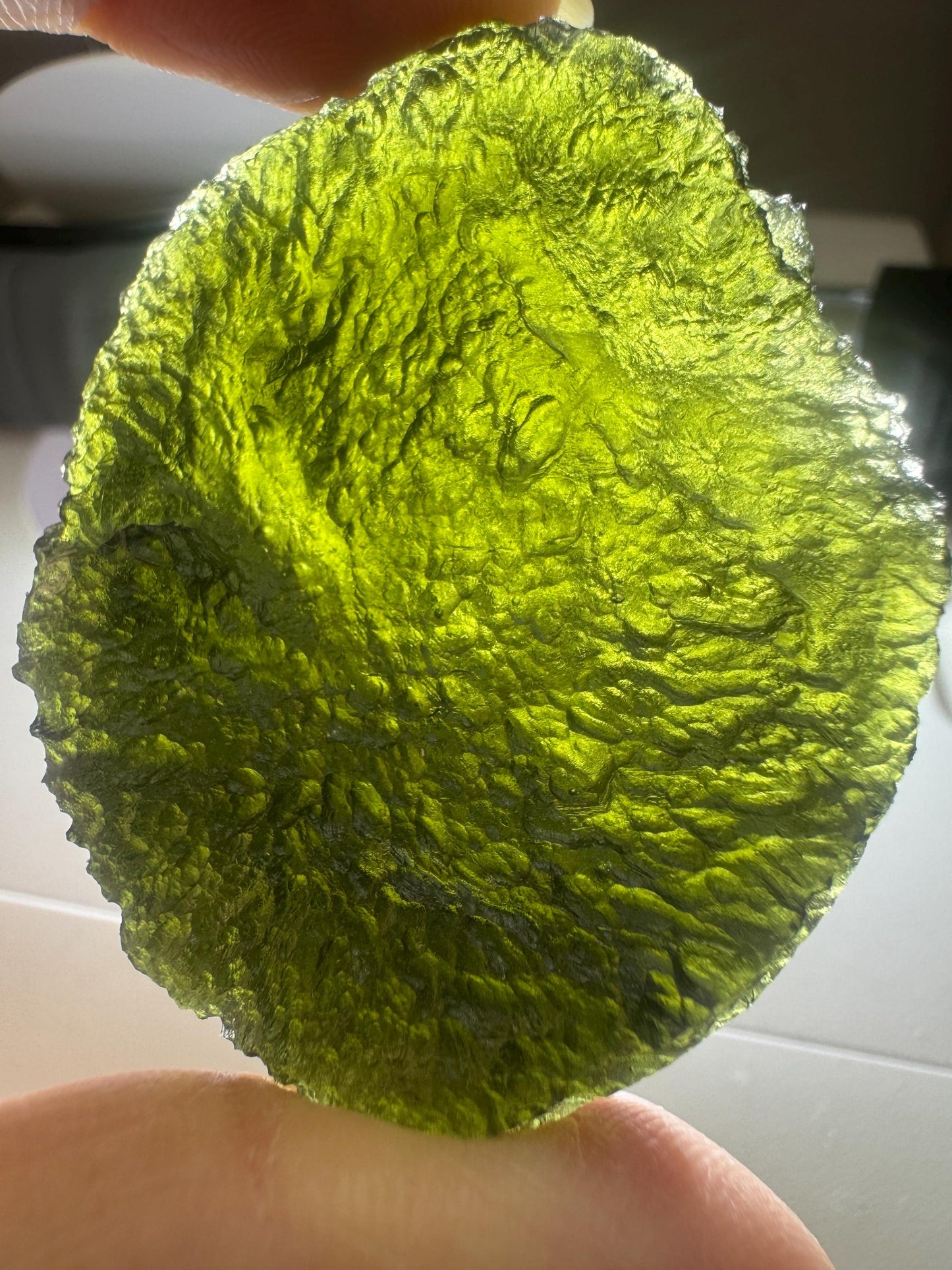 35.35 g Authentic moldavite Moldavite Chlum AAA Quality nice shape selfstanding