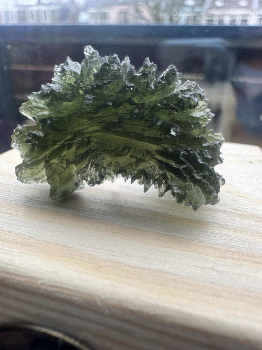 11.73g  Moldavite Besednice Jezkovna very rare, headhoge grade AAA