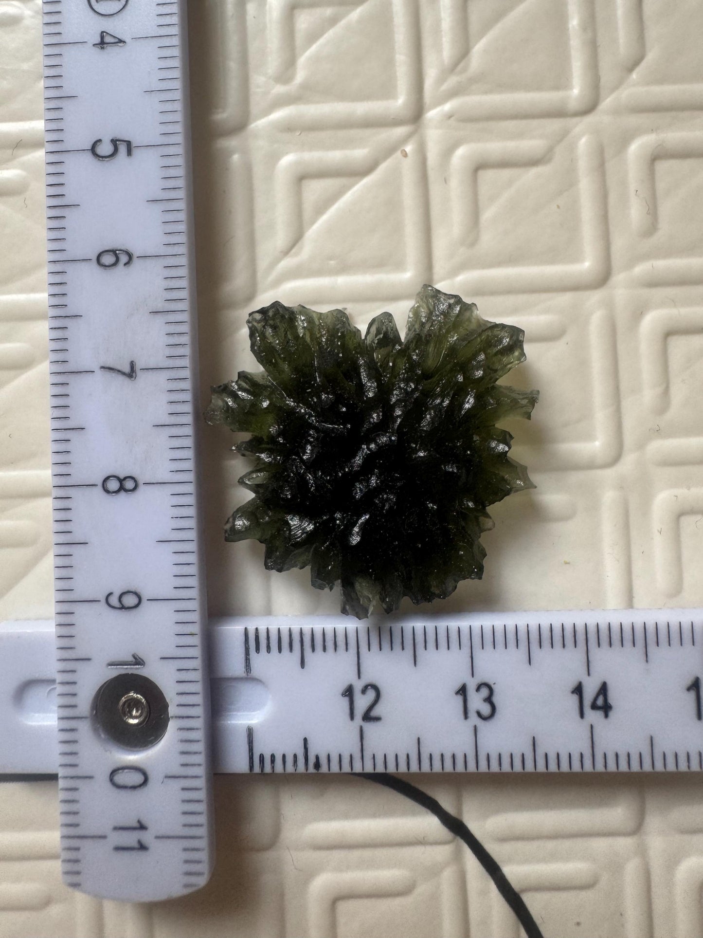 6.51g  Moldavite Besednice Jezkovna very rare , Angel butterfly shape headhoge texture