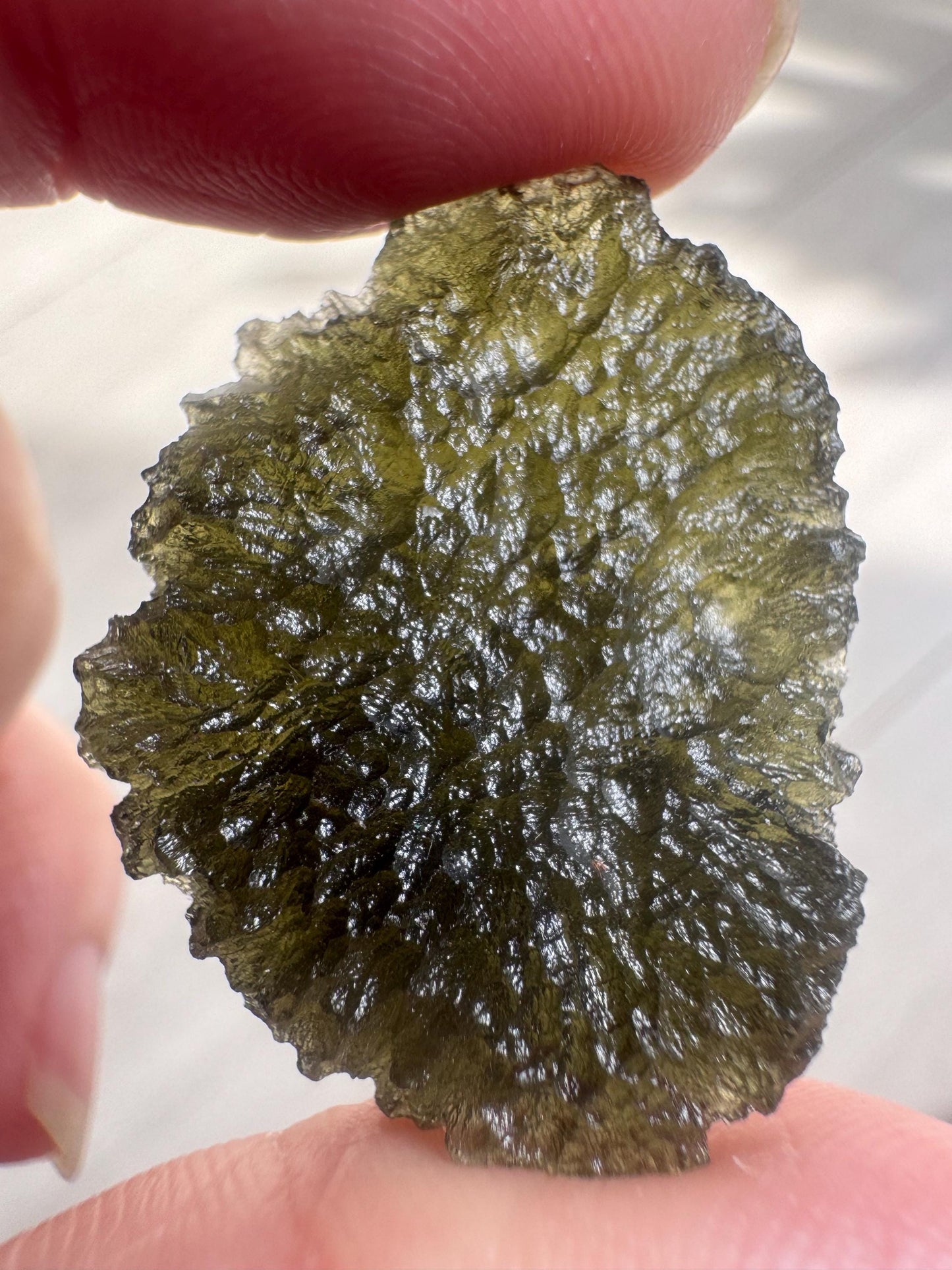 7.26g Authentic moldavite Moldavite Chlum nice shape good condition