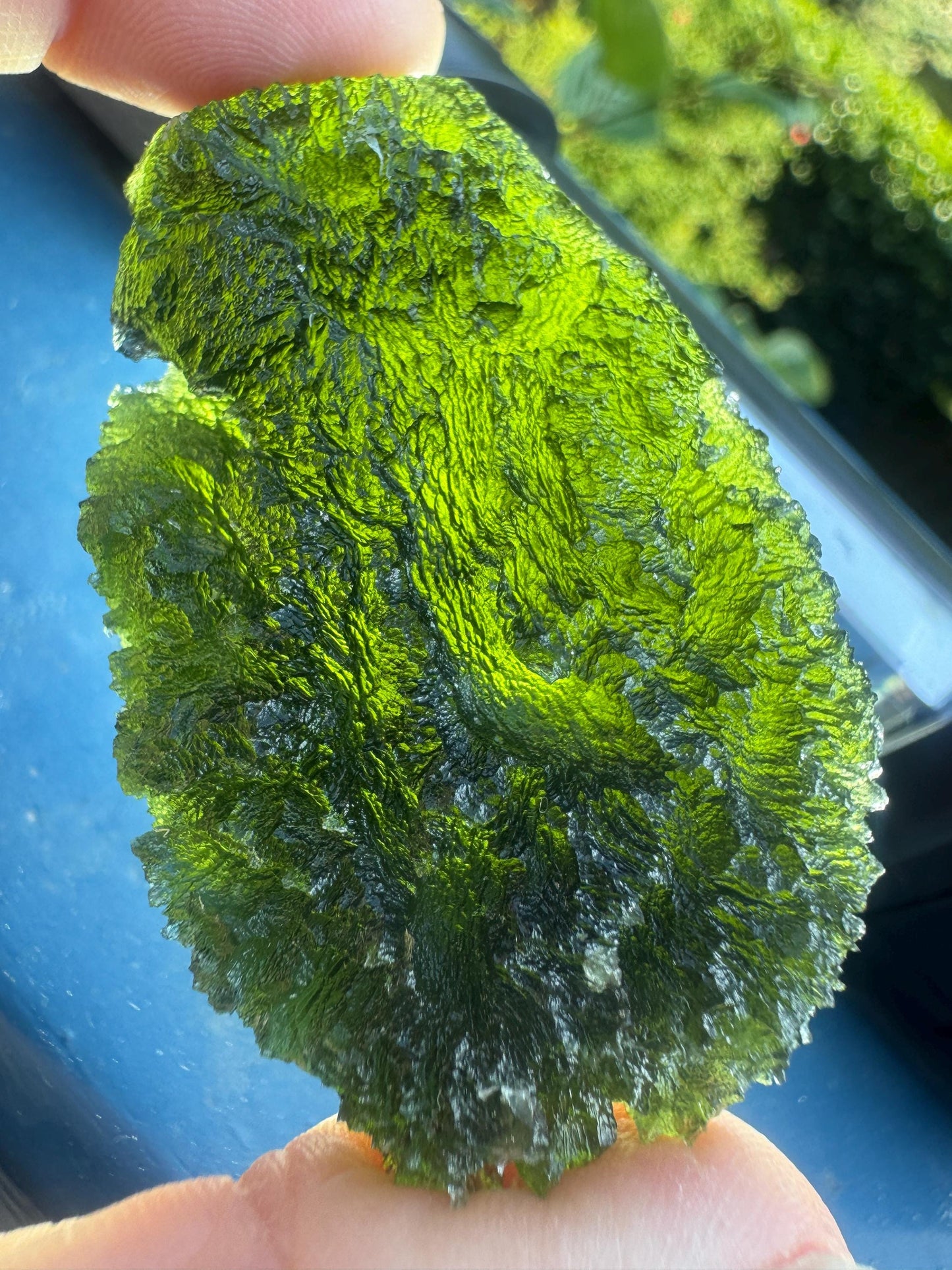 40g Authentic Moldavite from Location Besednice pod kostelem no damages AAA