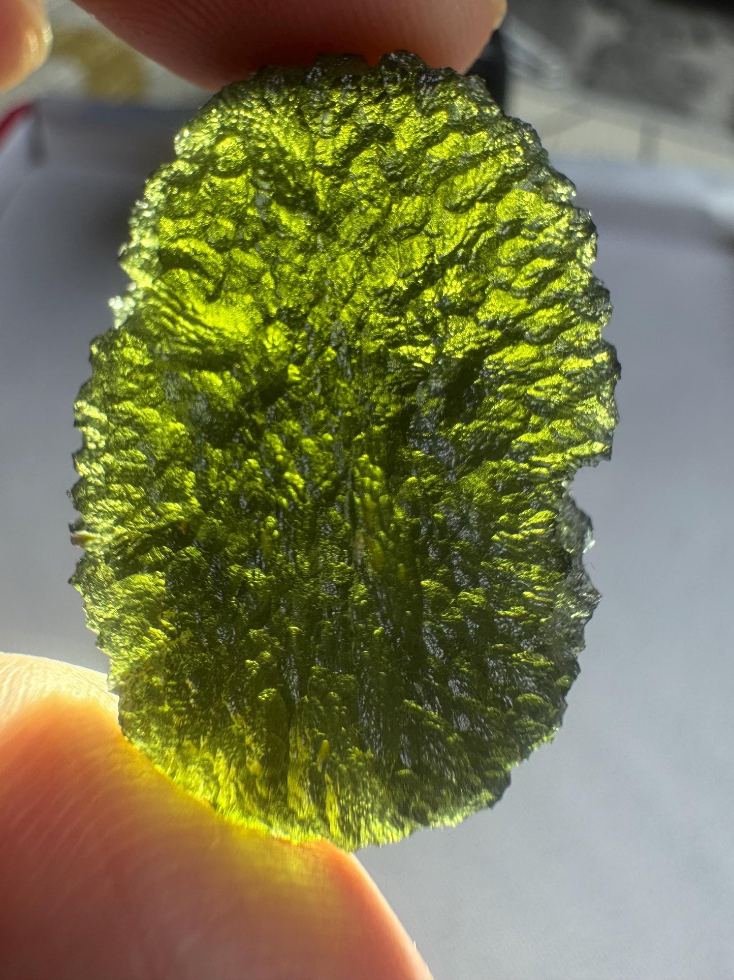 8.9g Moldavite Chlum . Compact shape and AAA quality
