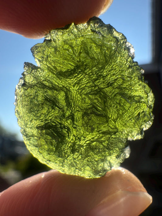 10.0g Moldavite Specimen: Chlum, Czech Republic