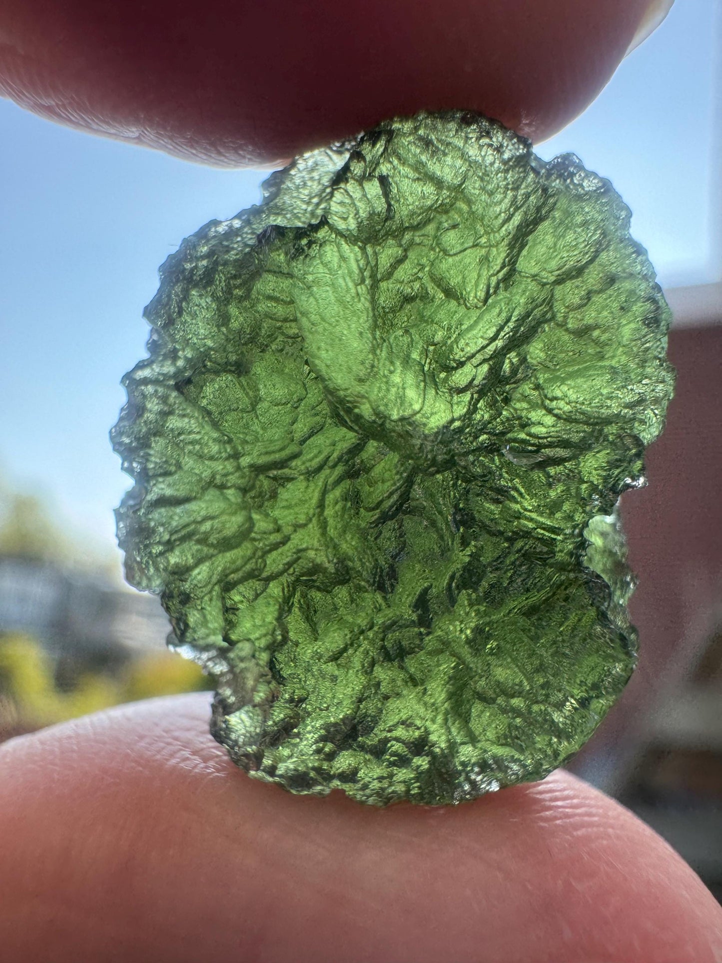 6.58g Authentic Moldavite Crystal - Chlum, Czech Republic