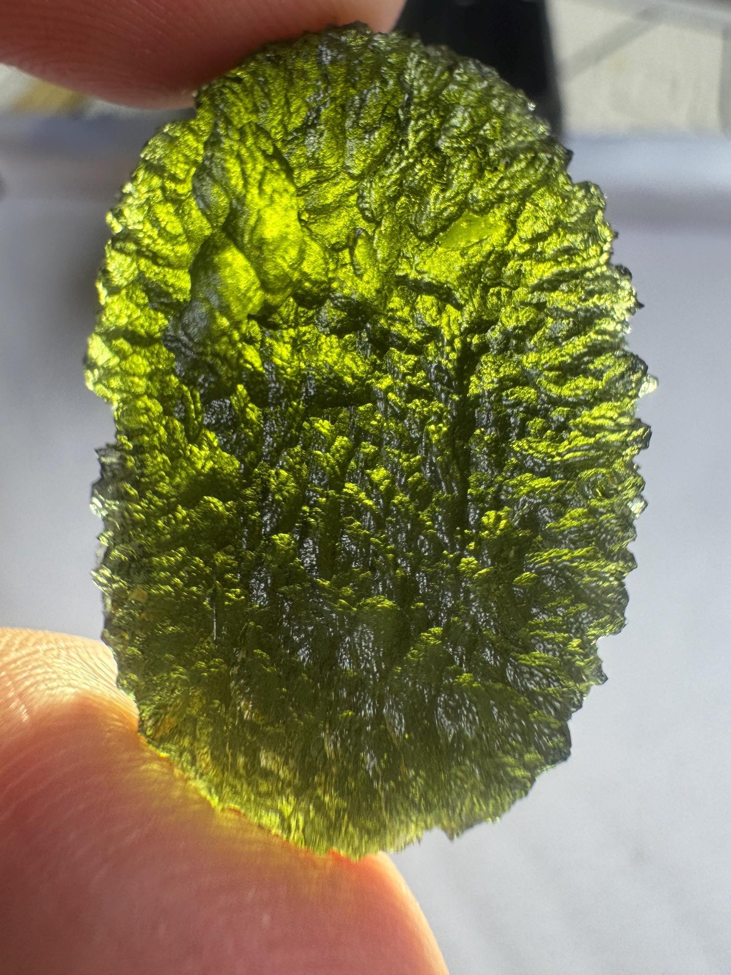 8.9g Moldavite Chlum . Compact shape and AAA quality