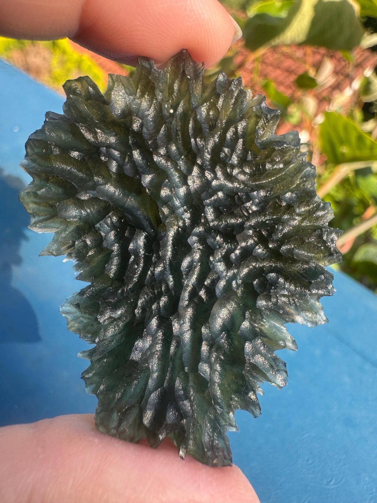 Moldavite besednice jezkovna 18,1g heart