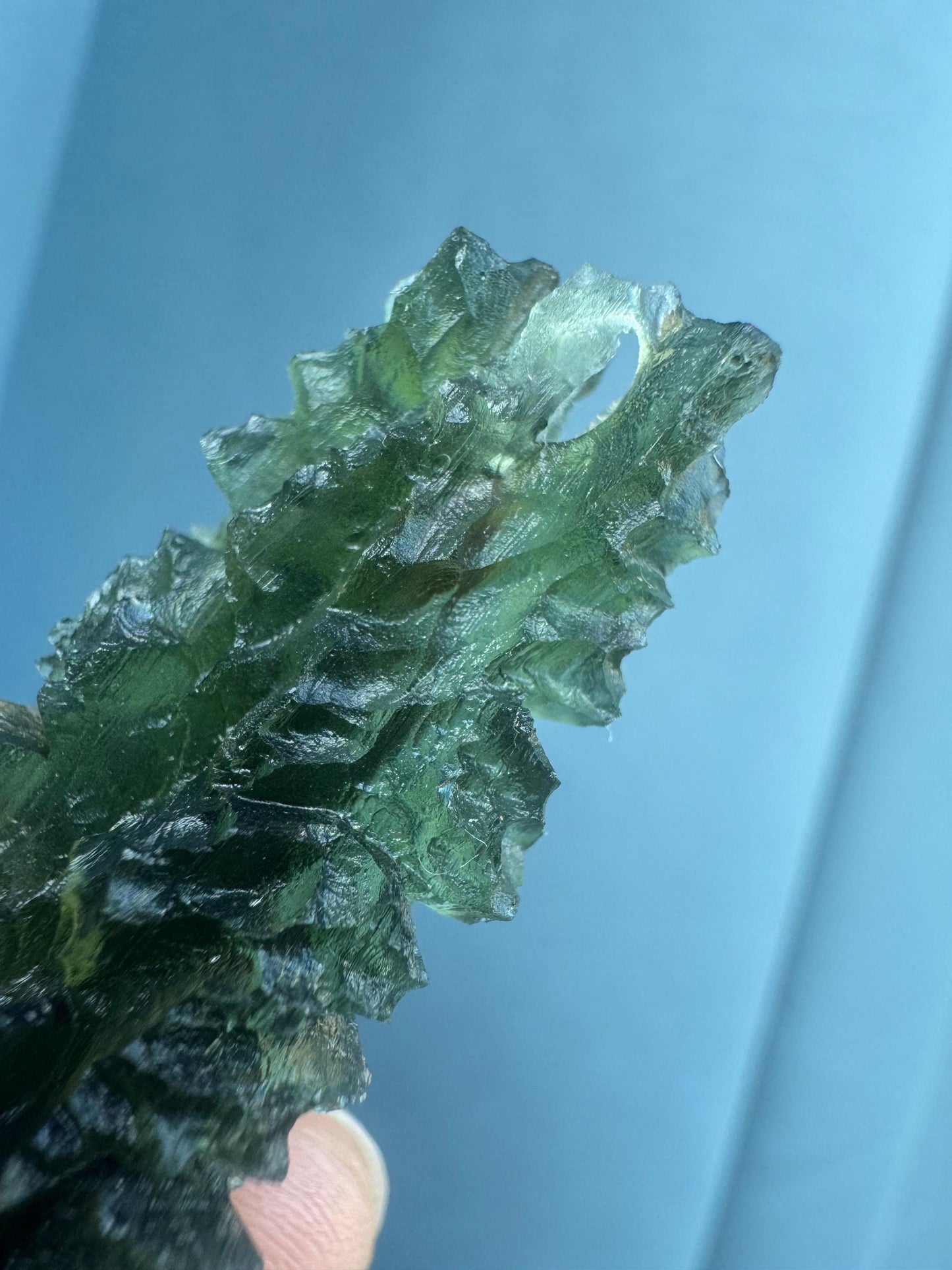 Besednice Jezkovna Moldavite: Czech Tektite Crystal (25.35g)