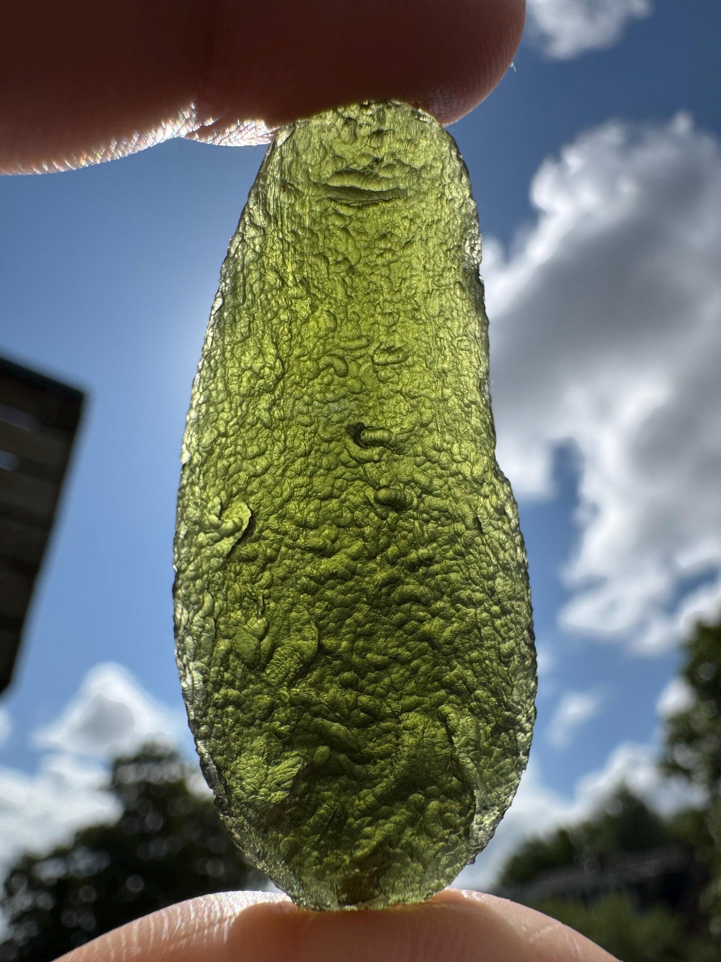 17.24g Genuine Moldavite | Chlum Czech Republic | Rare Tektite | Raw Natural Moldavite | Collector’s Gemstone