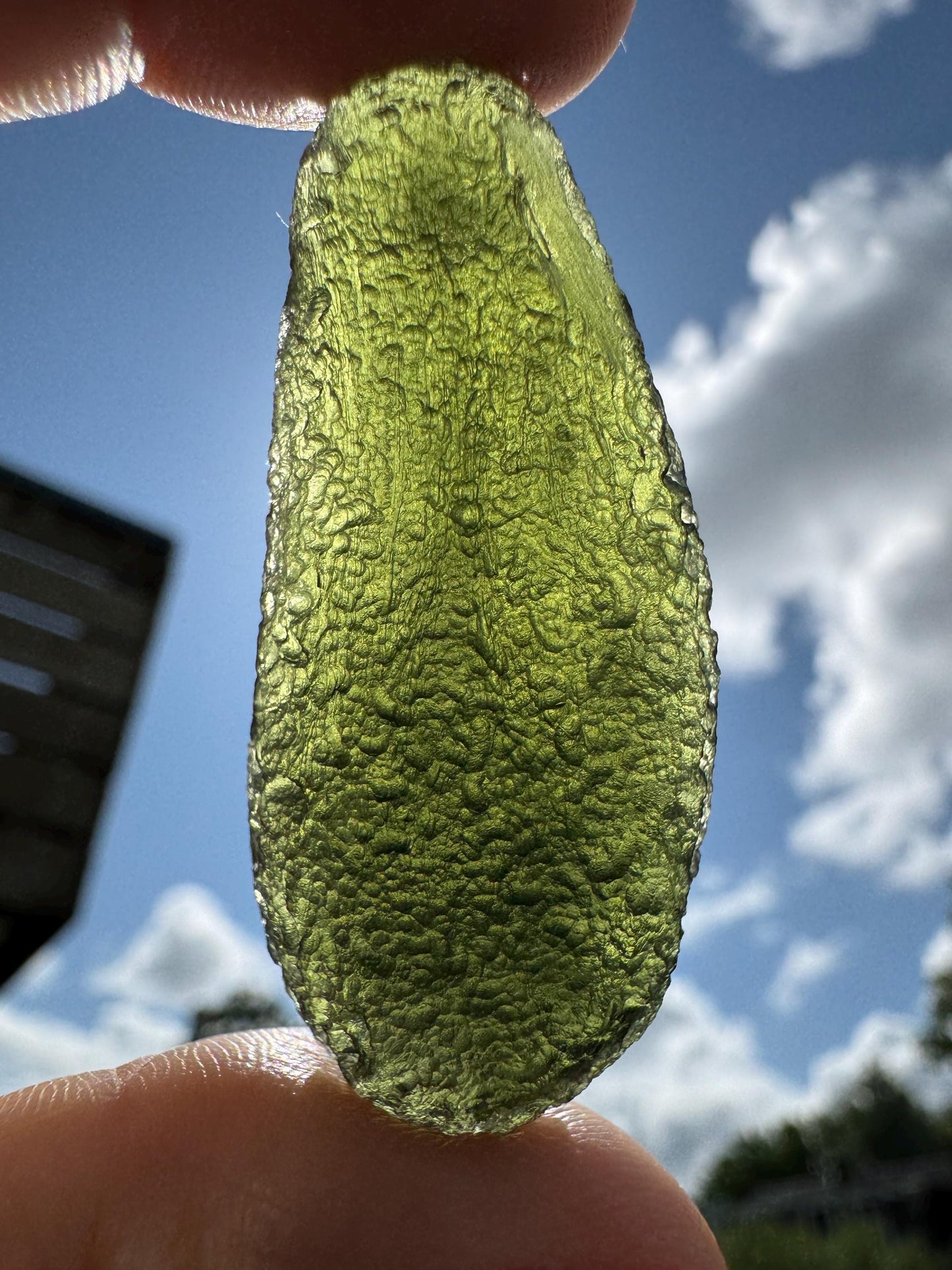 17.24g Genuine Moldavite | Chlum Czech Republic | Rare Tektite | Raw Natural Moldavite | Collector’s Gemstone