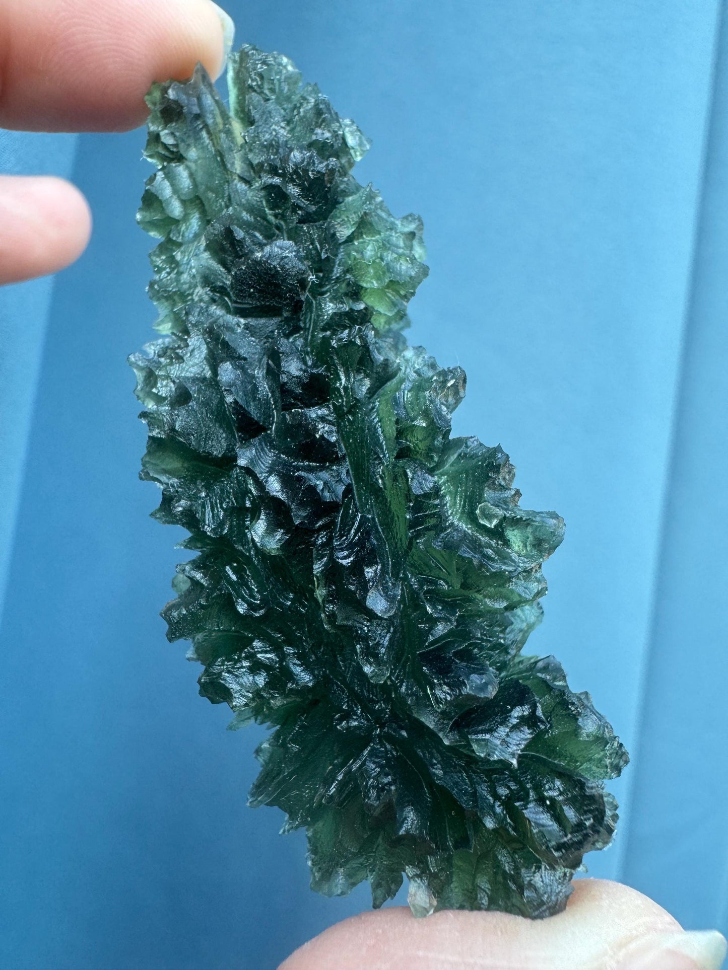 Besednice Jezkovna Moldavite: Czech Tektite Crystal (25.35g)