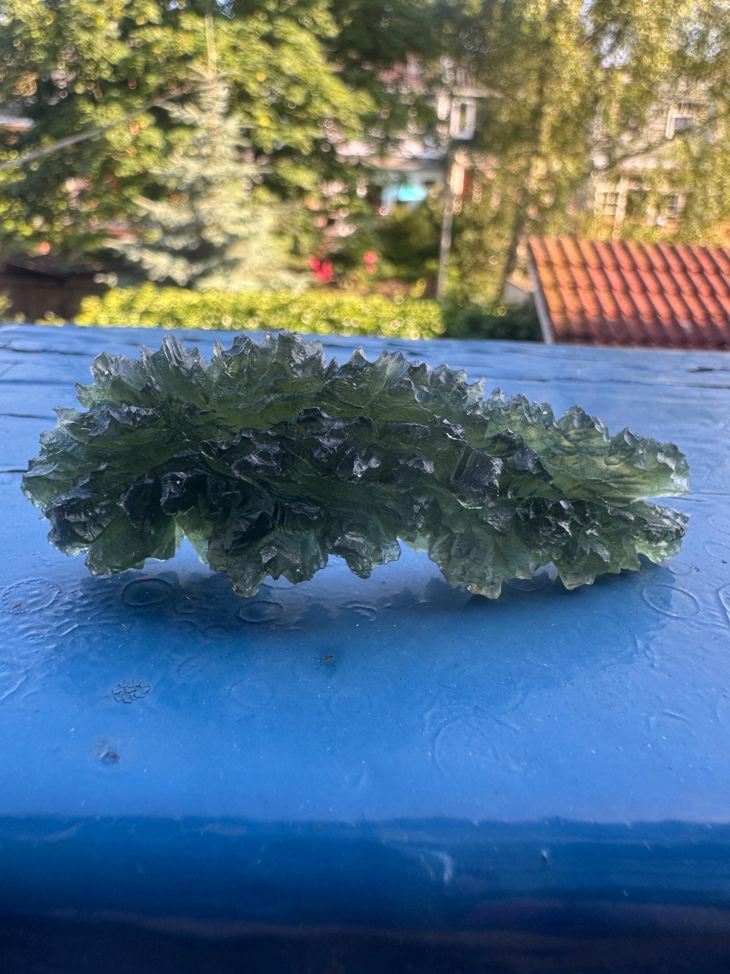 Besednice Jezkovna Moldavite: Czech Tektite Crystal (25.35g)