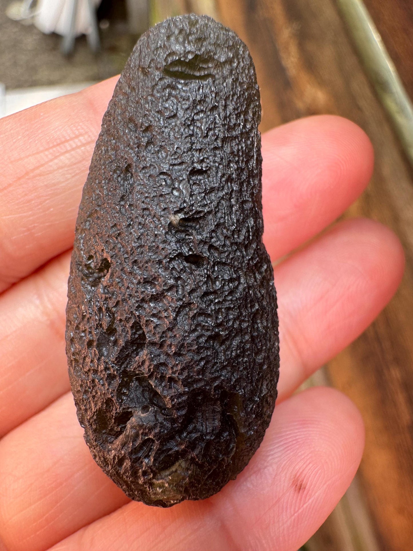 17.24g Genuine Moldavite | Chlum Czech Republic | Rare Tektite | Raw Natural Moldavite | Collector’s Gemstone