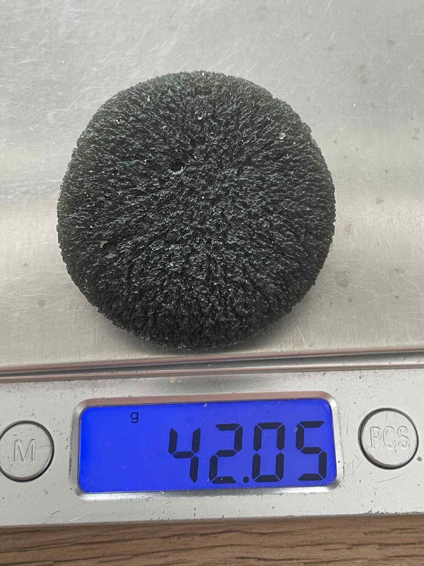 Museum Grade Moldavite Disc Shape, 42.05g from Zatacka