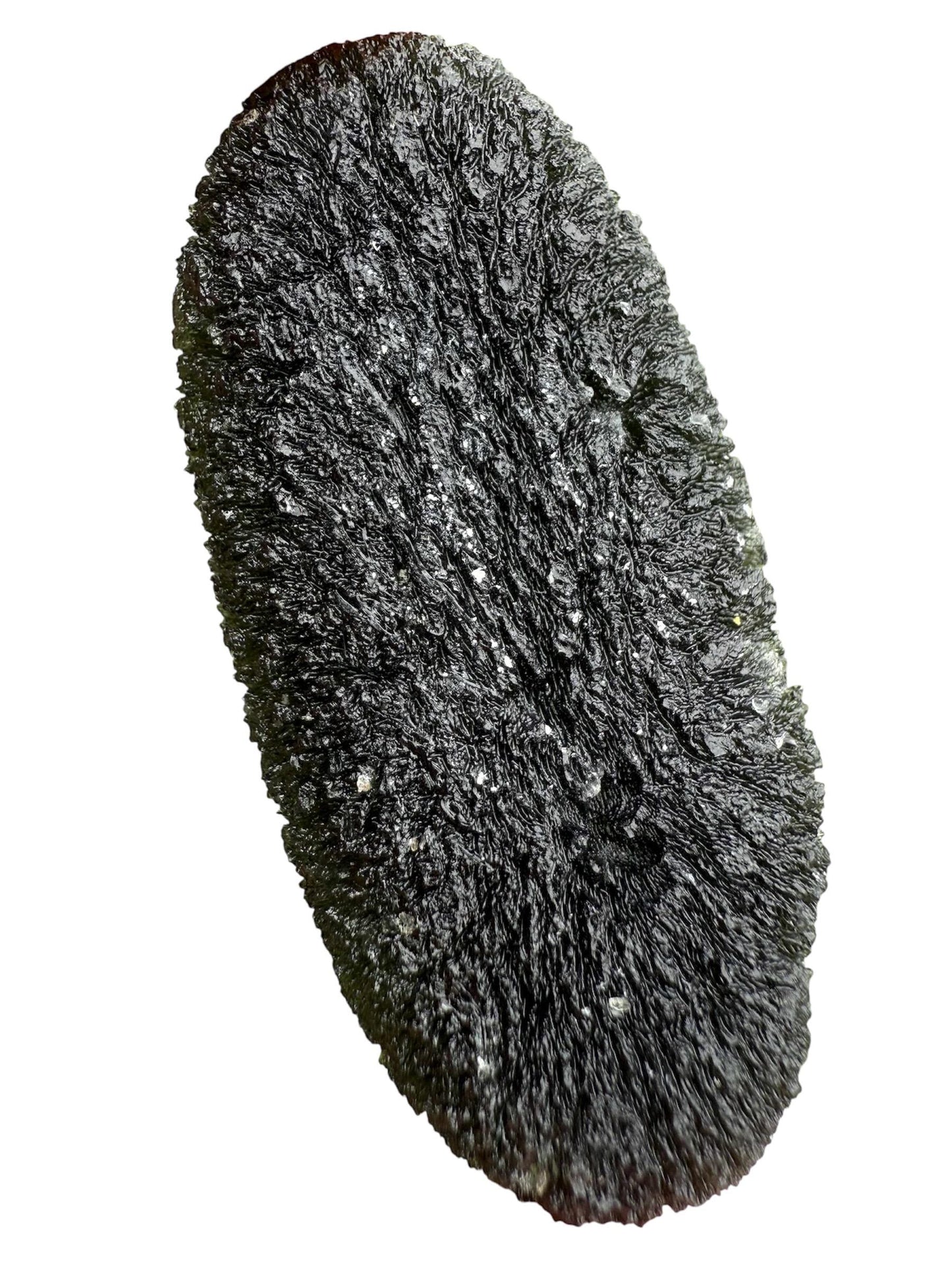Oval Green Moldavite Crystal - Jaztacka - 39,35 grams