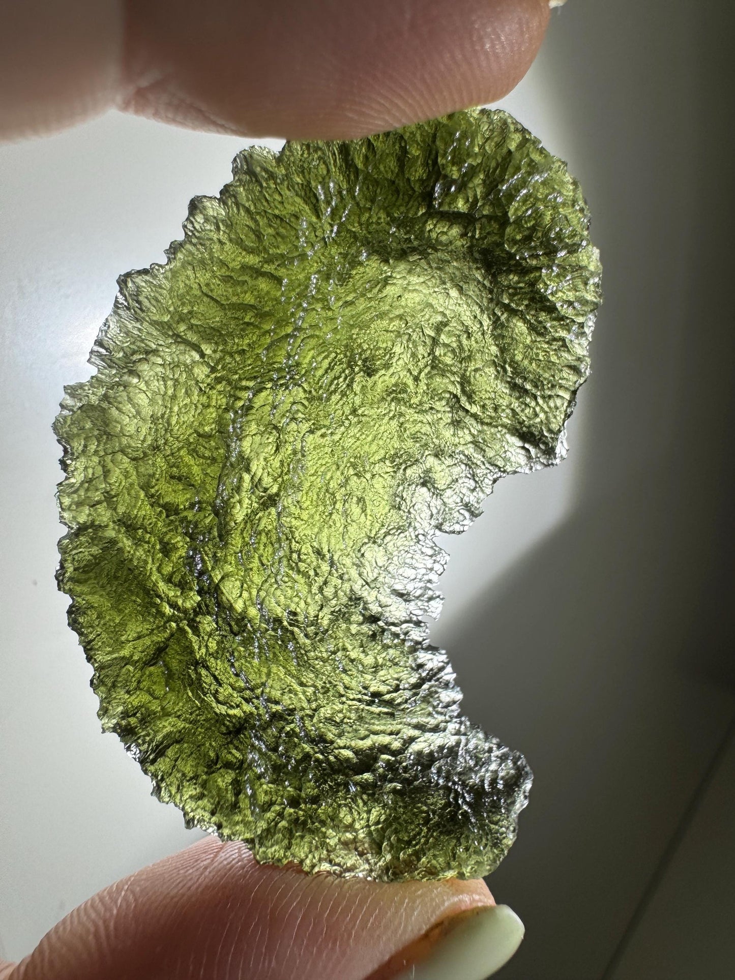 Maly Chlum Moldavite: Deep Texture (9.10g)