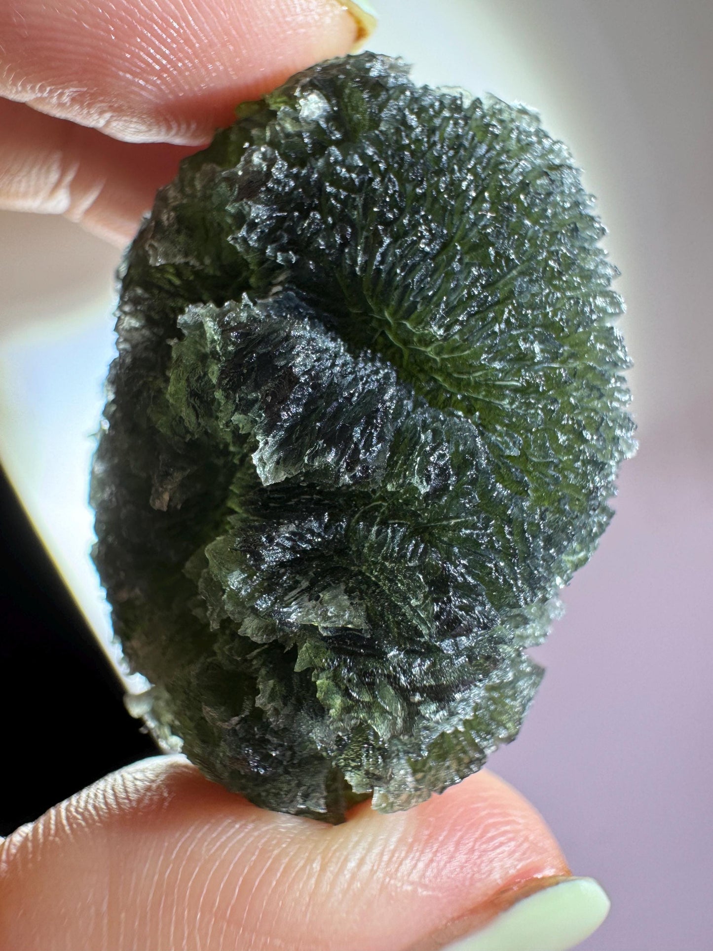 35.10g Krasejovka Moldavite, Collector Grade, compact shape