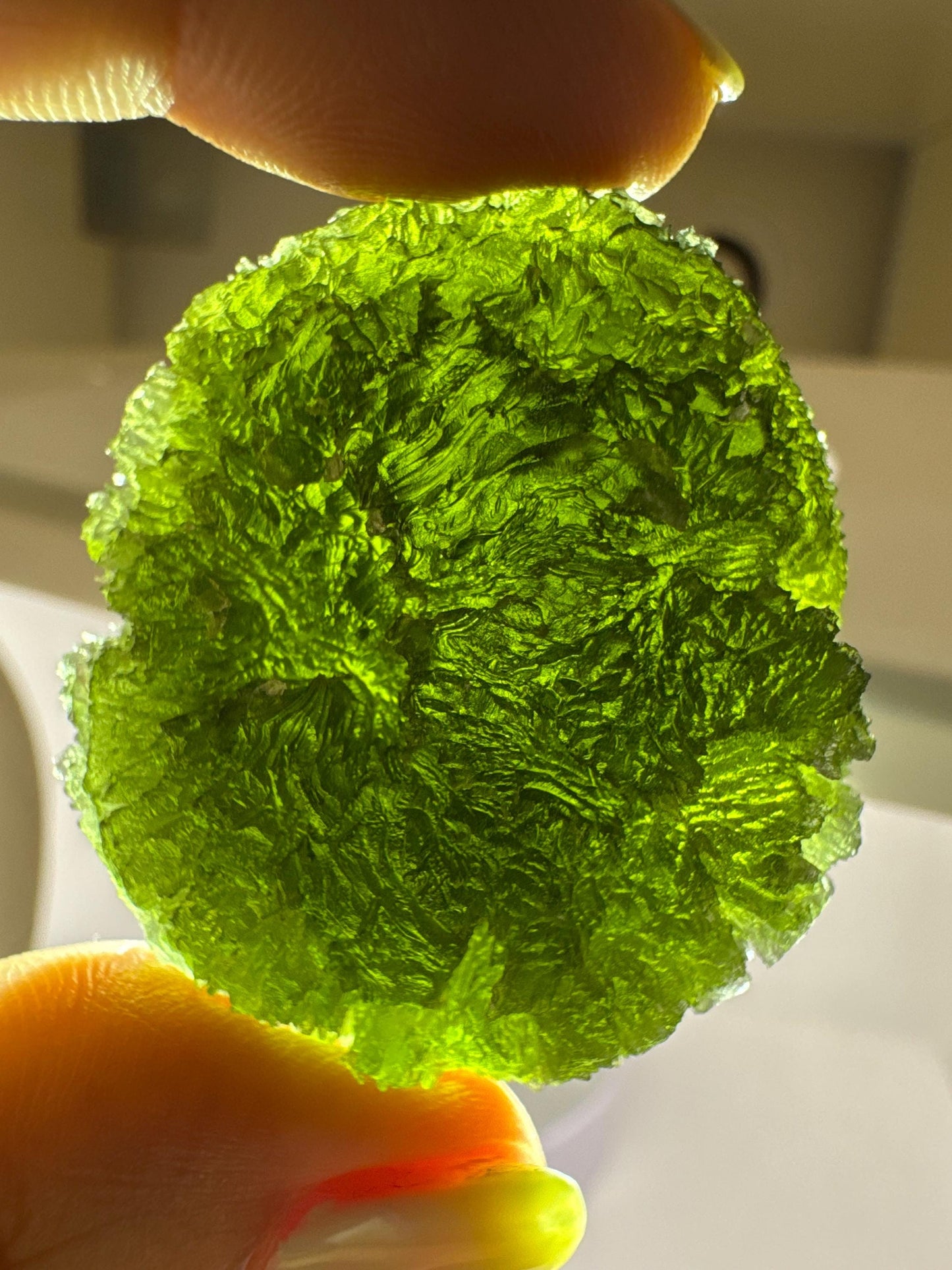 35.10g Krasejovka Moldavite, Collector Grade, compact shape