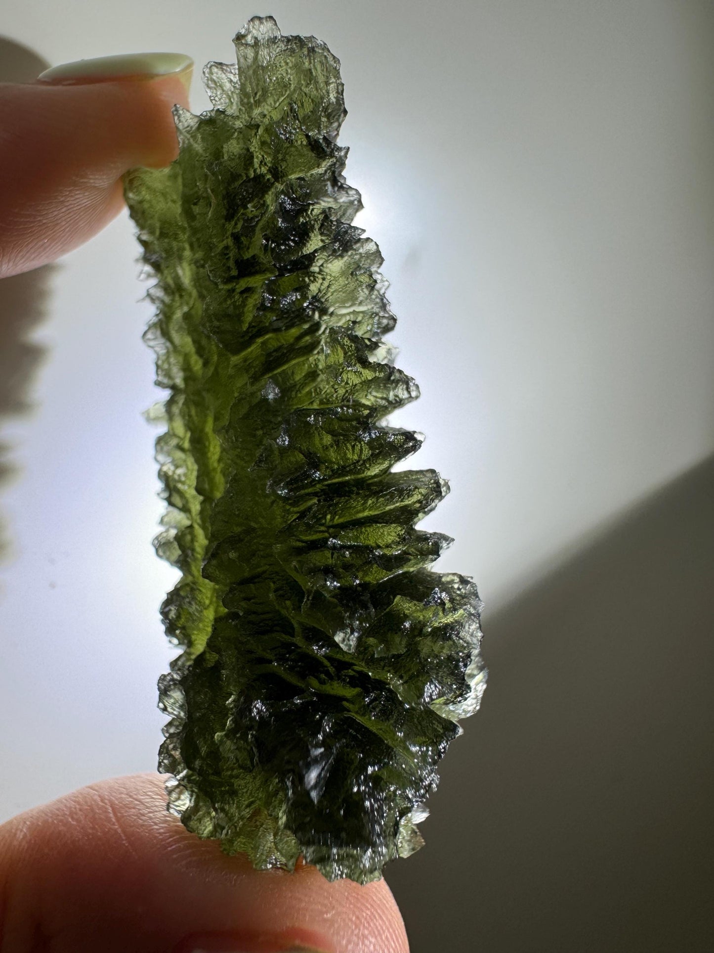 21.24g  Moldavite Besednice Jezkovna very rare , headhoge for serious collector