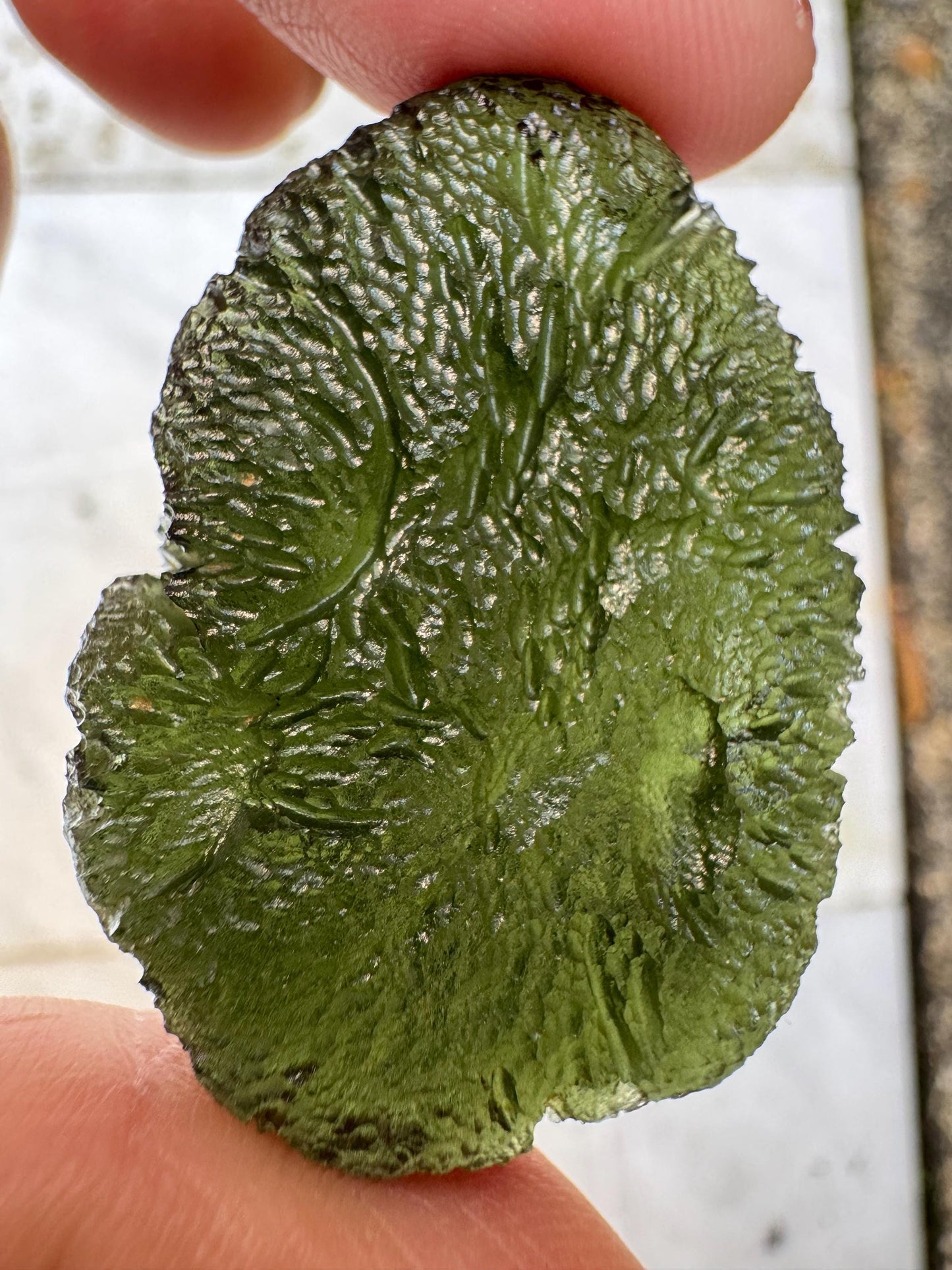 Natural Moldavite Crystal: Koroseky, Czech Republic - 15.04g
