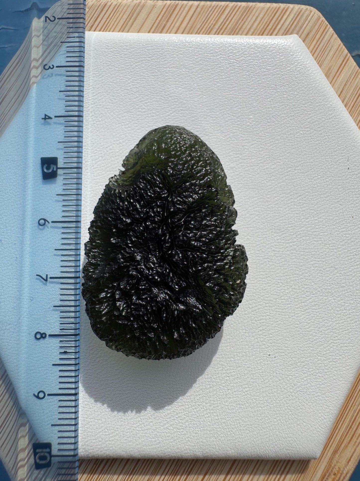 Natural Moldavite Crystal: Koroseky, Czech Republic - 15.04g