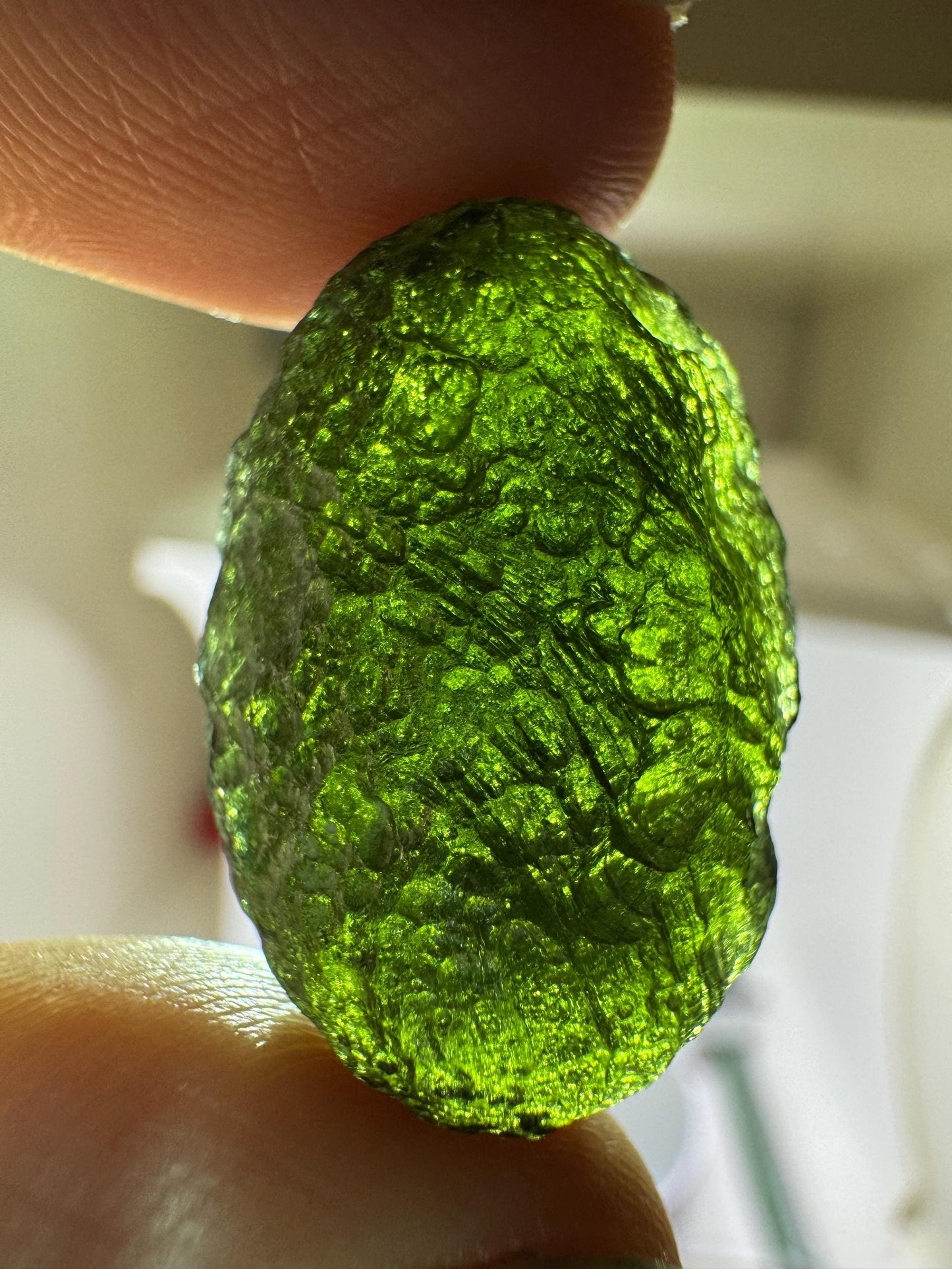 Authentic moldavite Moldavite Chlum 6.96g