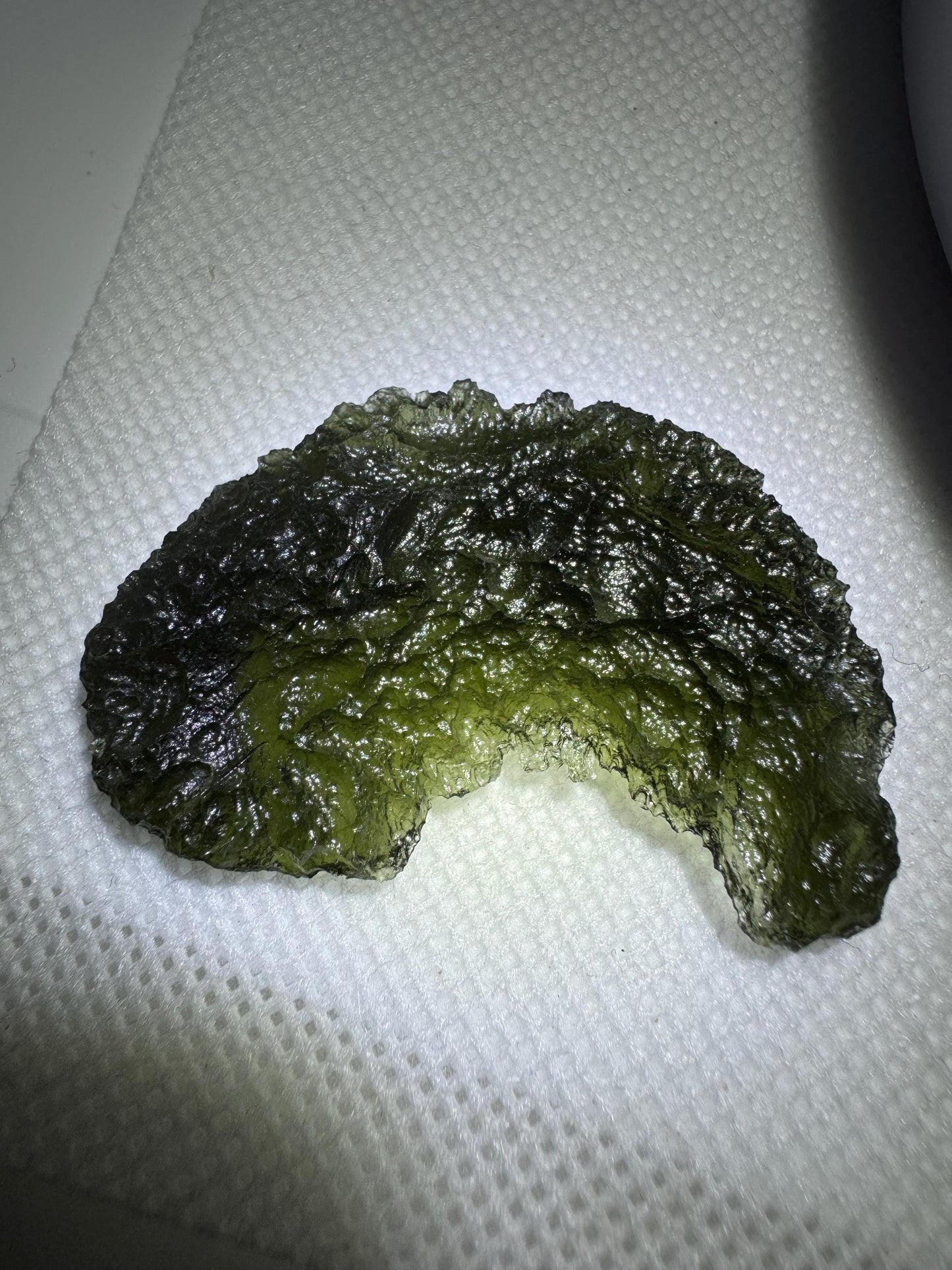 Maly Chlum Moldavite: Deep Texture (9.10g)