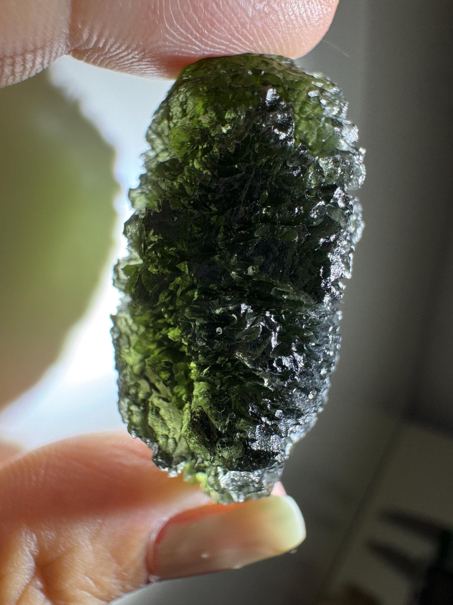 25.38g Krasejovka Moldavite, Disc Shape, Collector Grade