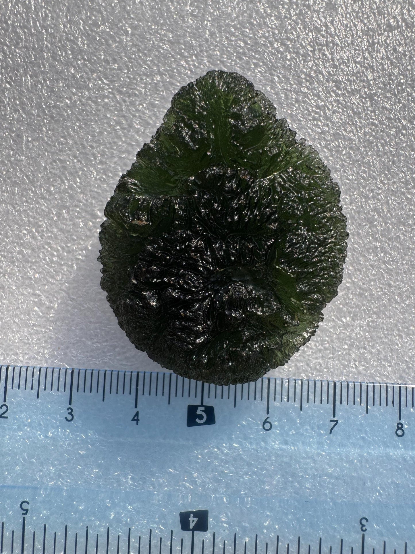 25.28g  Moldavite Crystal: Green Maly Chlum Collector Piece