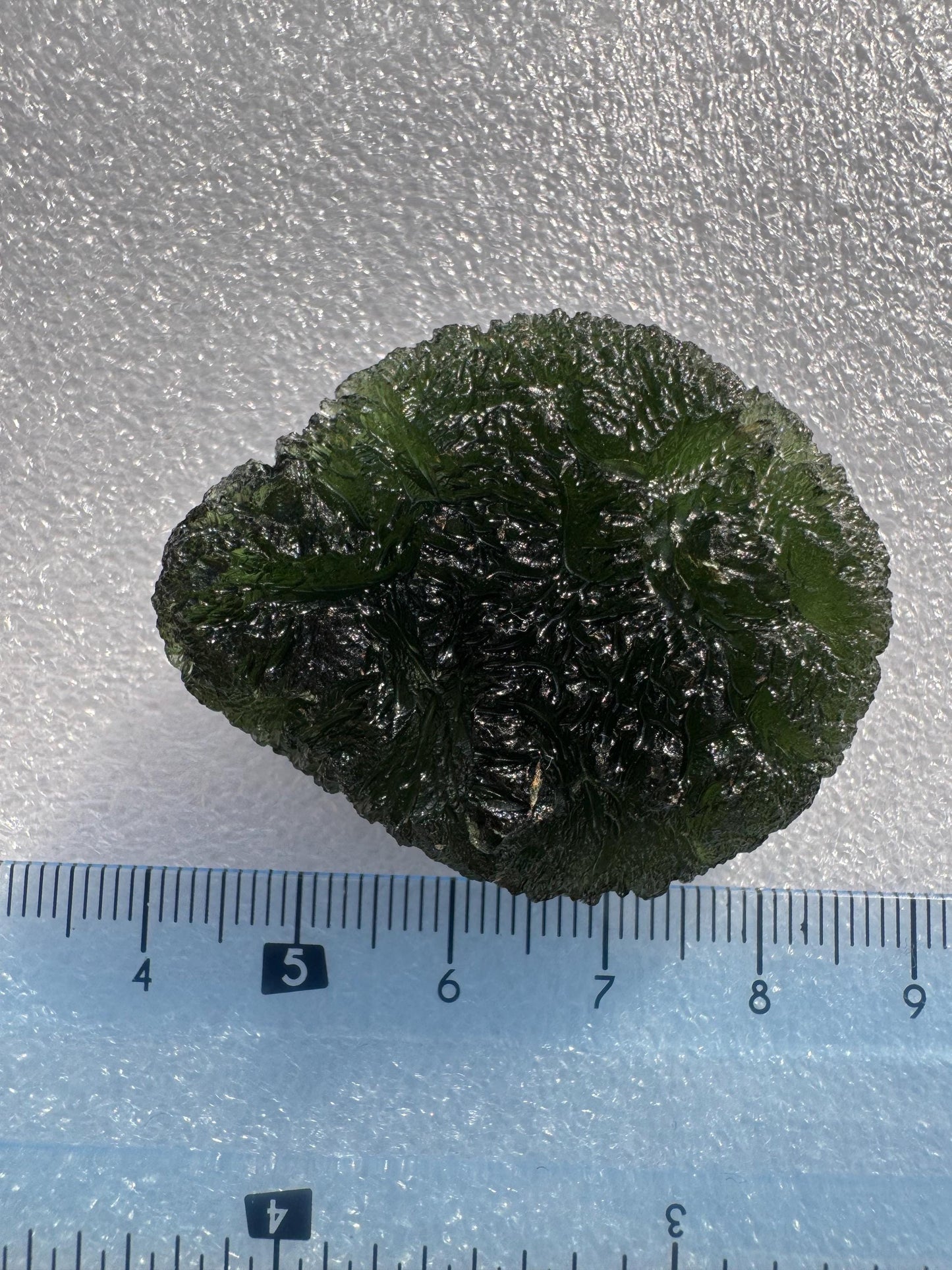 25.28g  Moldavite Crystal: Green Maly Chlum Collector Piece
