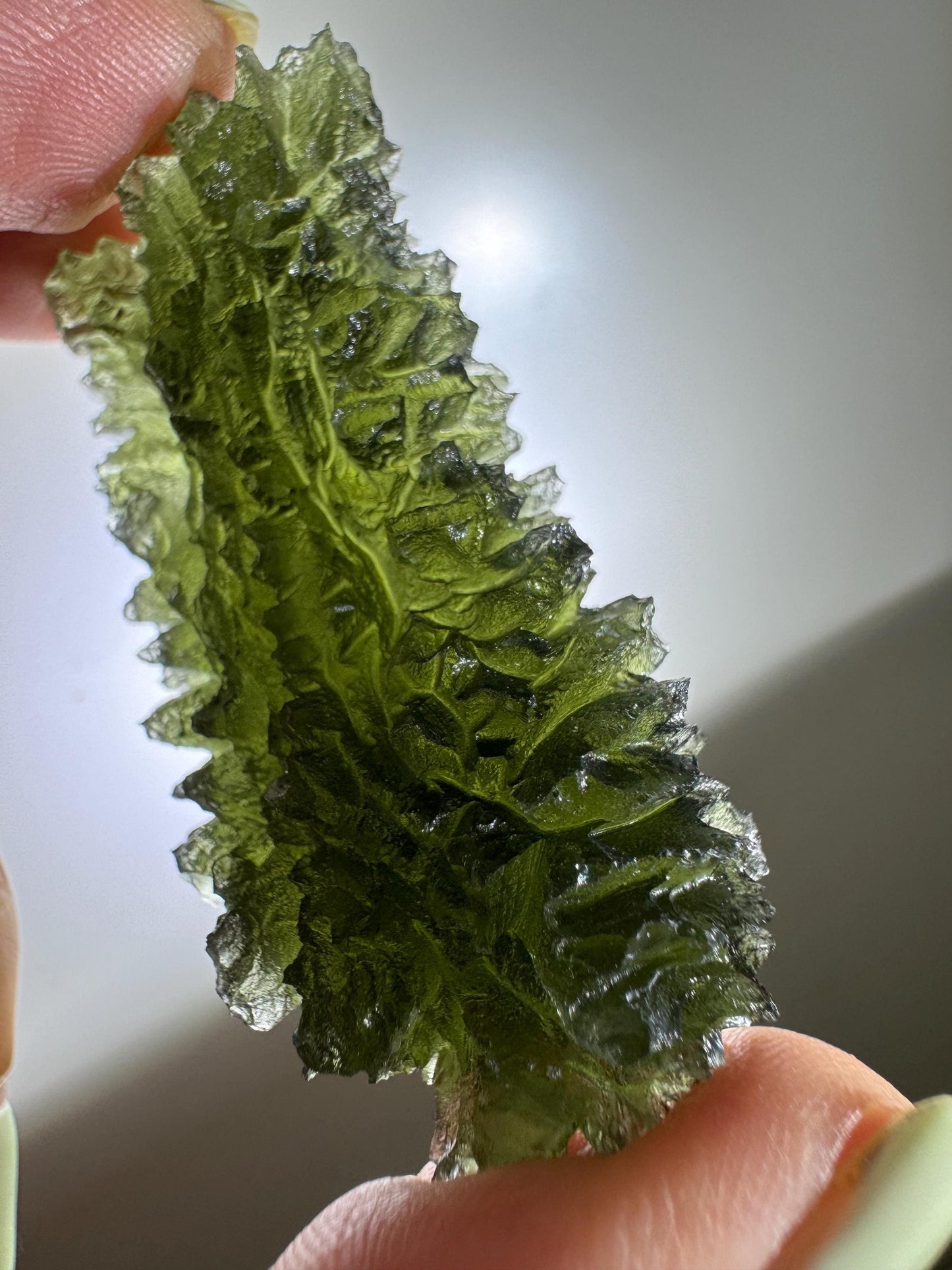 21.24g  Moldavite Besednice Jezkovna very rare , headhoge for serious collector