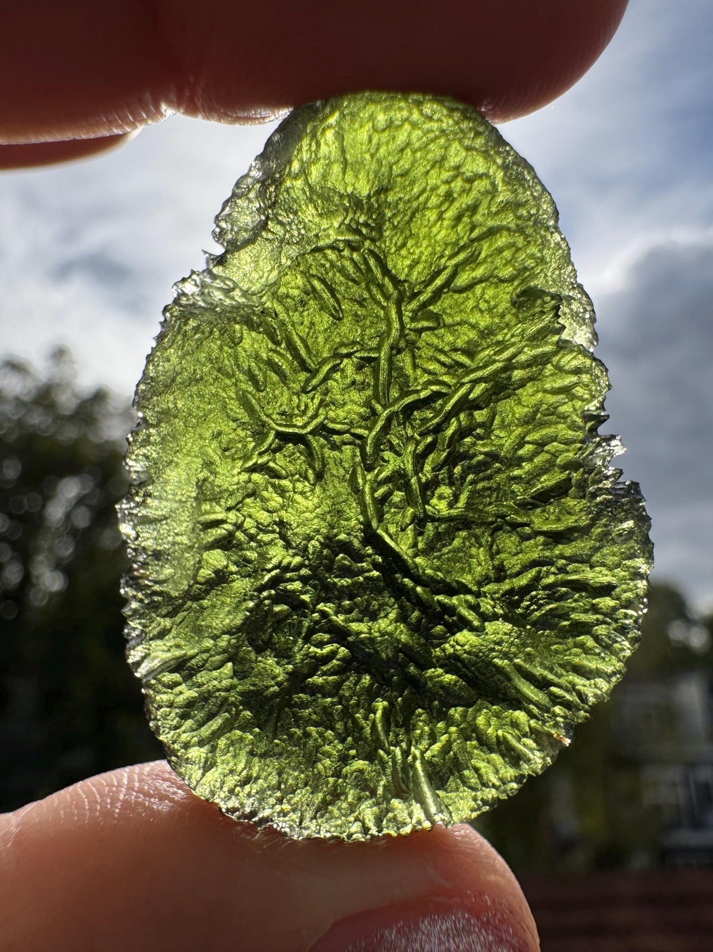 Natural Moldavite Crystal: Koroseky, Czech Republic - 15.04g
