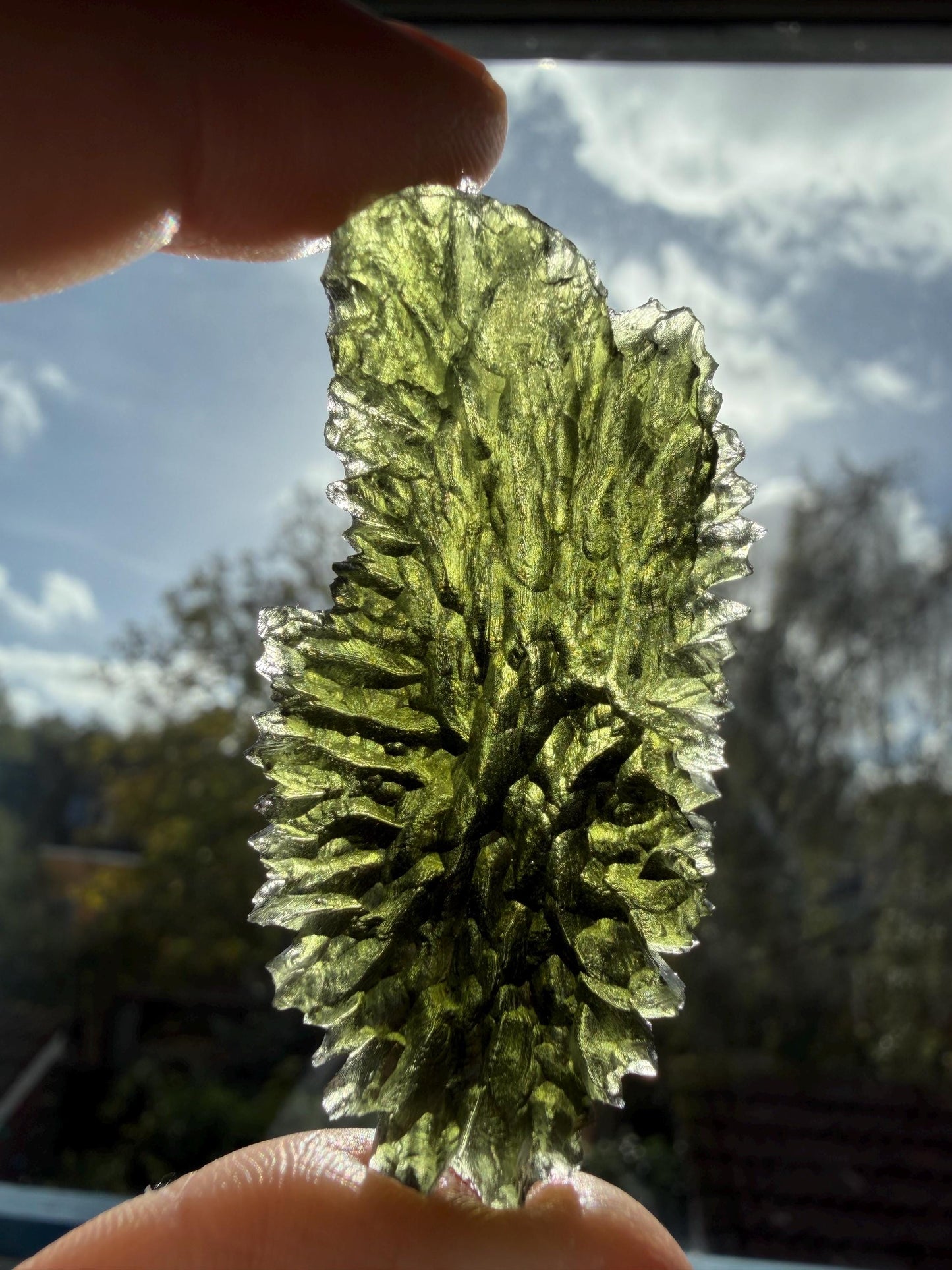 Authentic moldavite Moldavite Besednice Jezkovna 20.41g