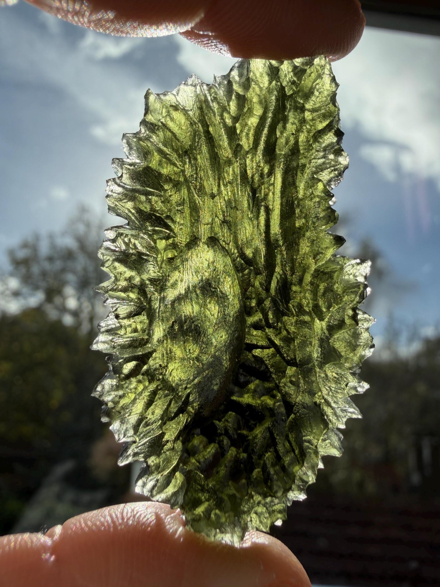 Authentic moldavite Moldavite Besednice Jezkovna 20.41g