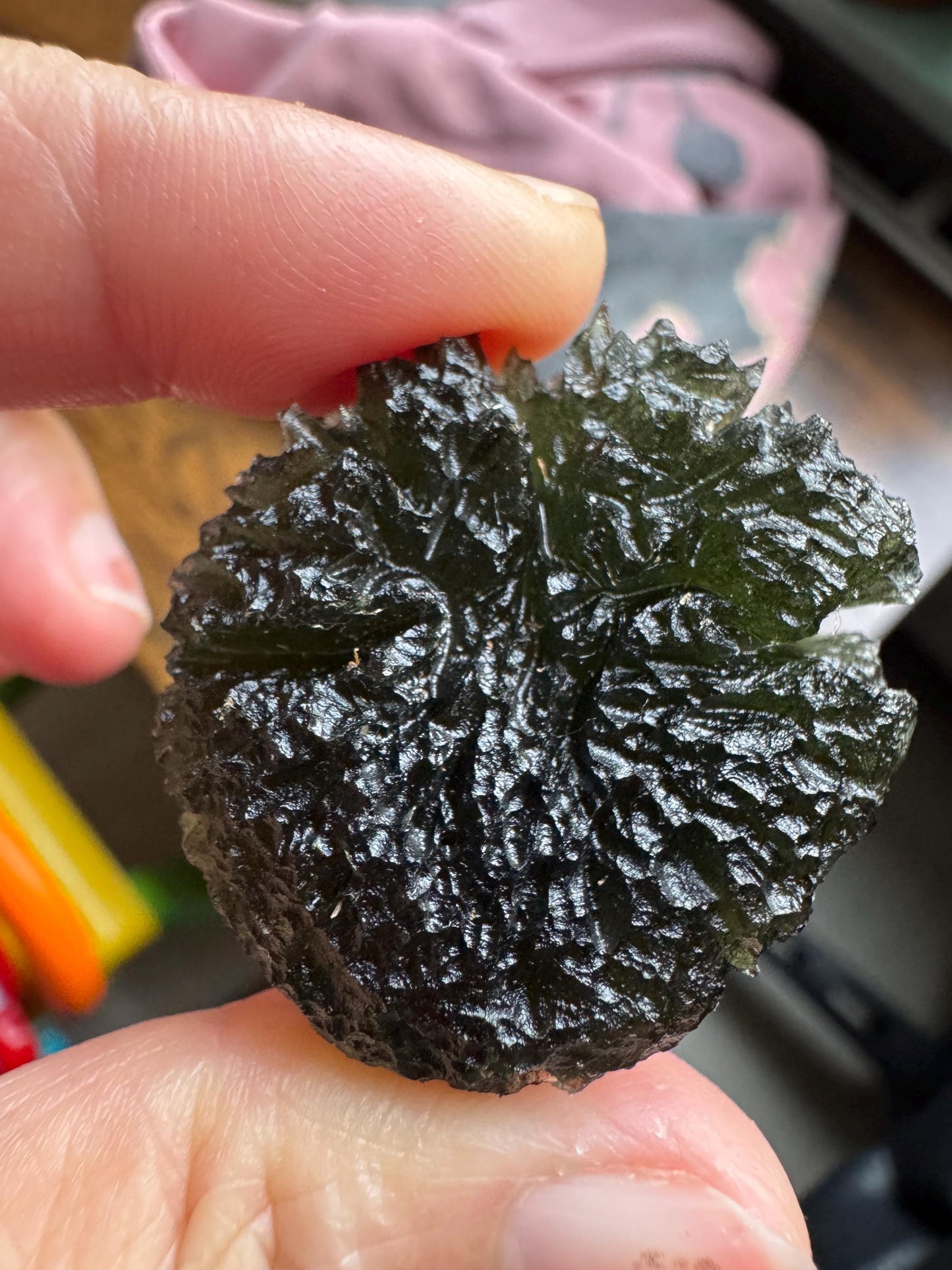 Moldavite Besednice Jezkovna 20.16g hedgehog super rare size rare location AAAAA