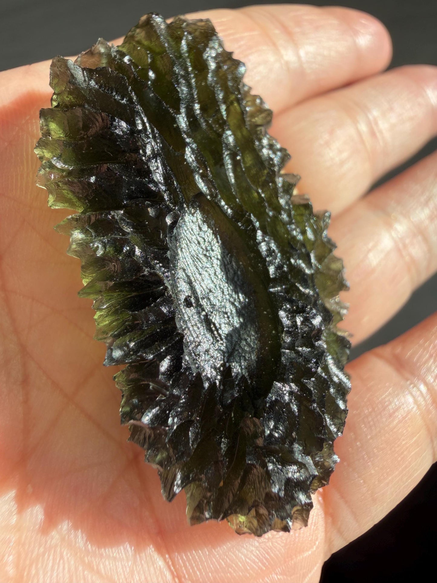 Authentic moldavite Moldavite Besednice Jezkovna 20.41g