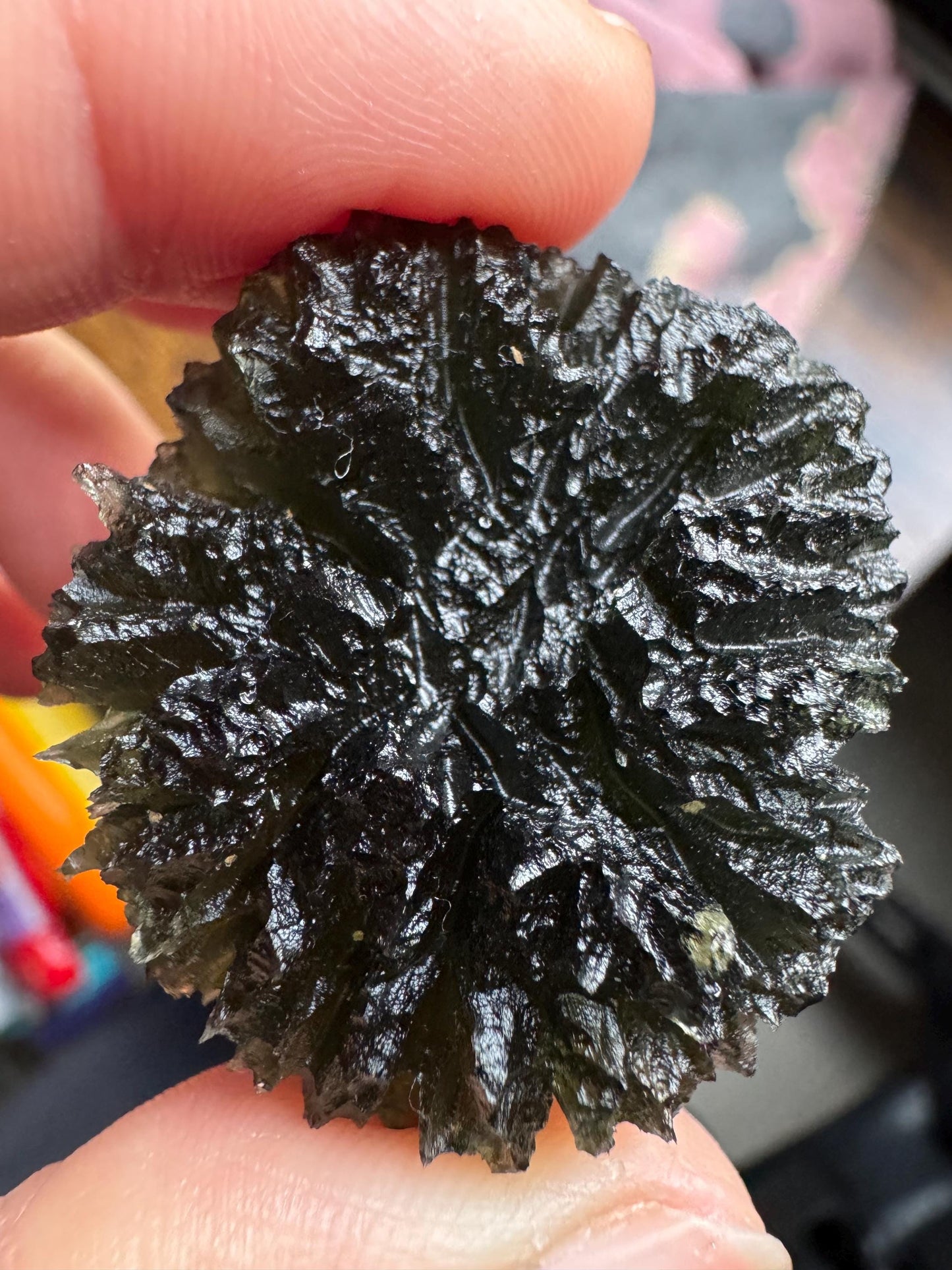 Moldavite Besednice Jezkovna 20.16g hedgehog super rare size rare location AAAAA