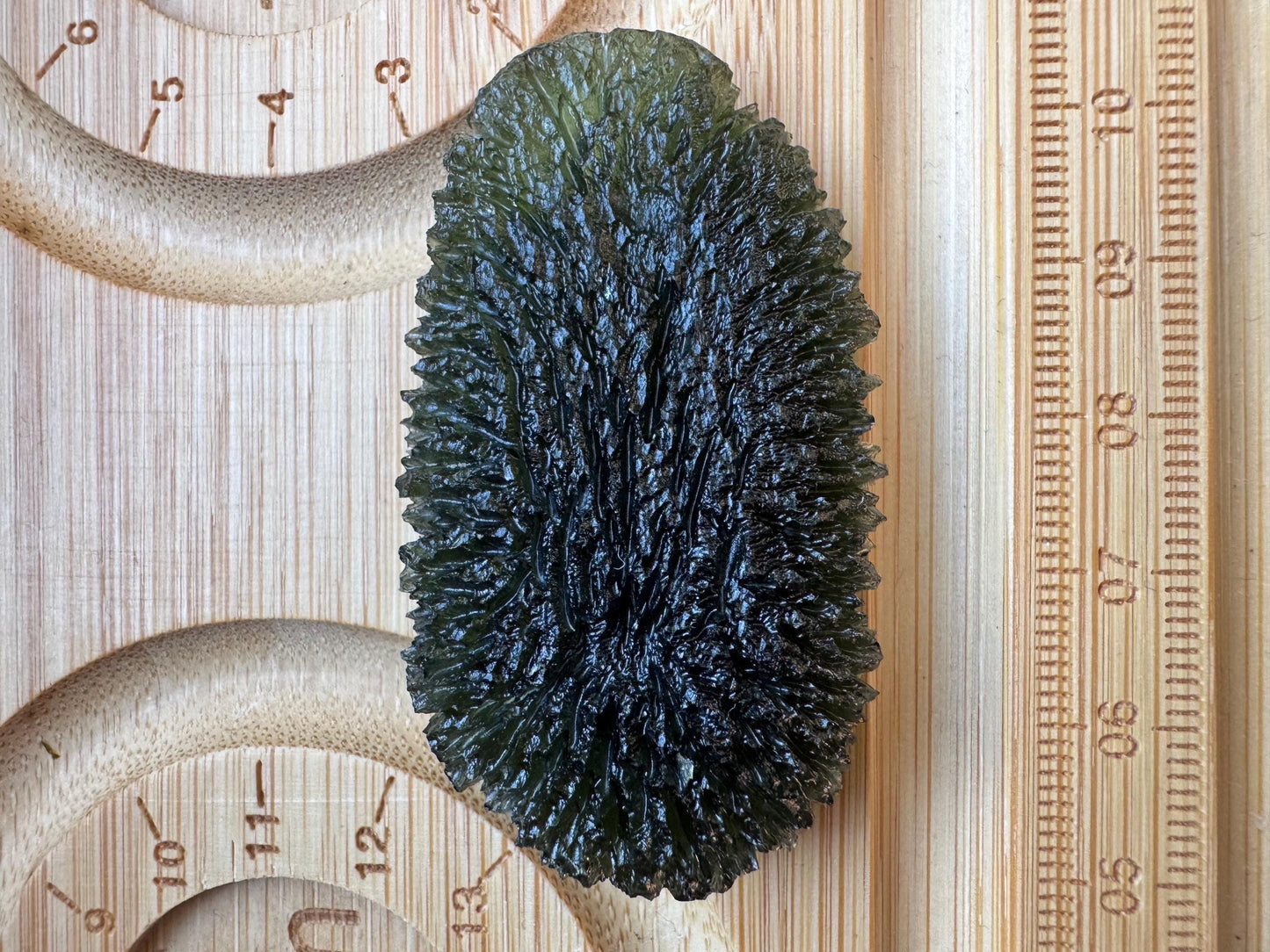 21,85g Authentic Marousek Moldavite, Czech Republic collector quality