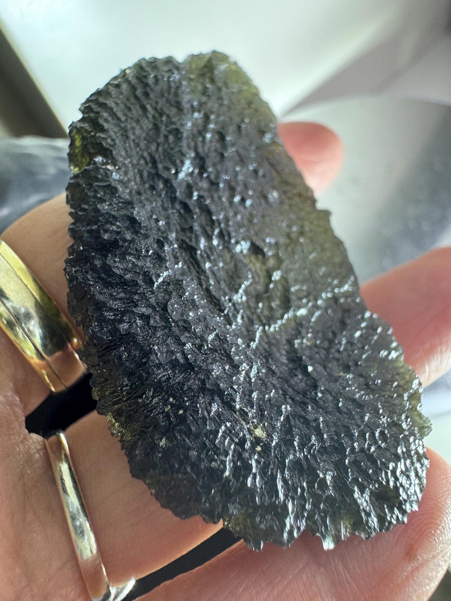 Moldavite Chlum 25.10g • Genuine Czech Tektite • High Vibration • No Damage