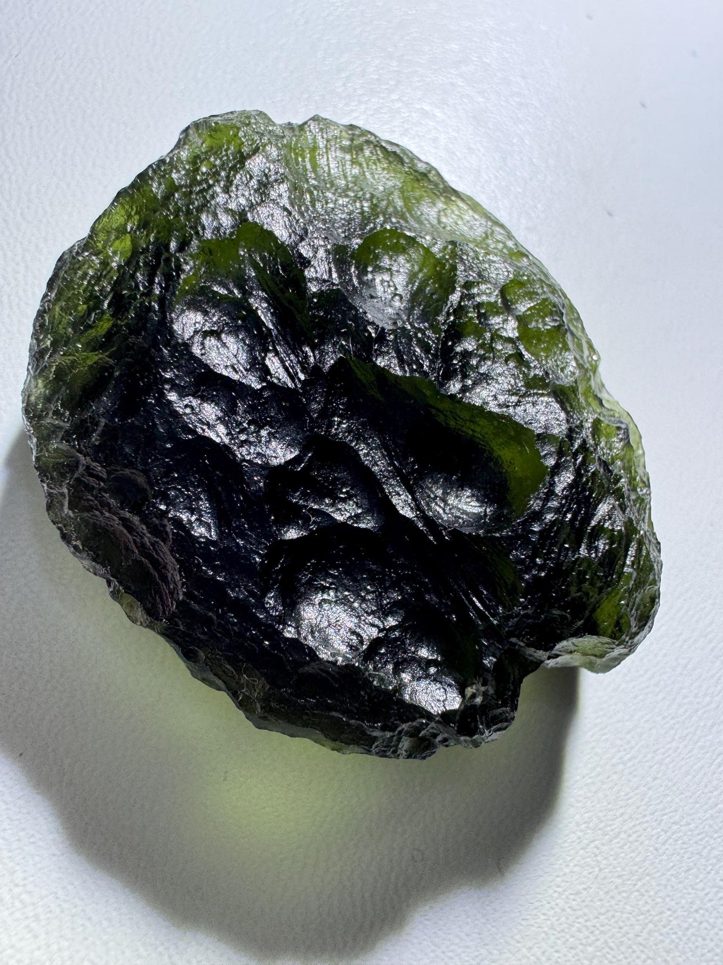 22.96g Moldavite Vrabče • Large Raw Stone • Authentic Czech Tektite • Collector Grade • No Damage