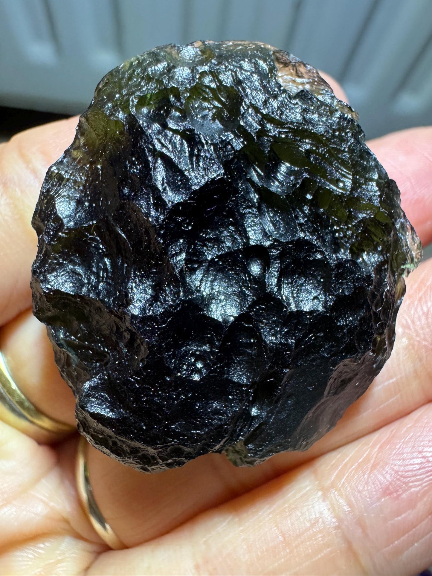 22.96g Moldavite Vrabče • Large Raw Stone • Authentic Czech Tektite • Collector Grade • No Damage