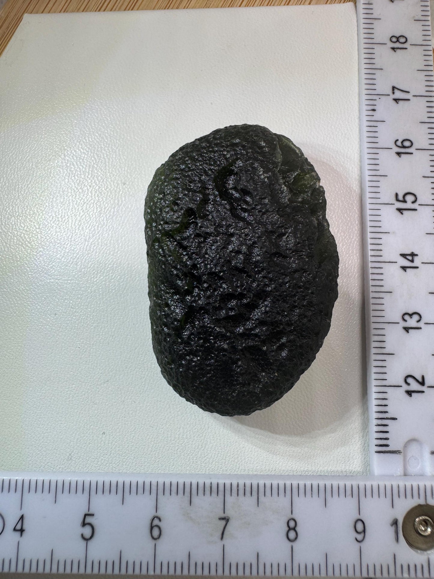 30.83 g Authentic moldavite Moldavite Chlum AAA Quality deep forest green