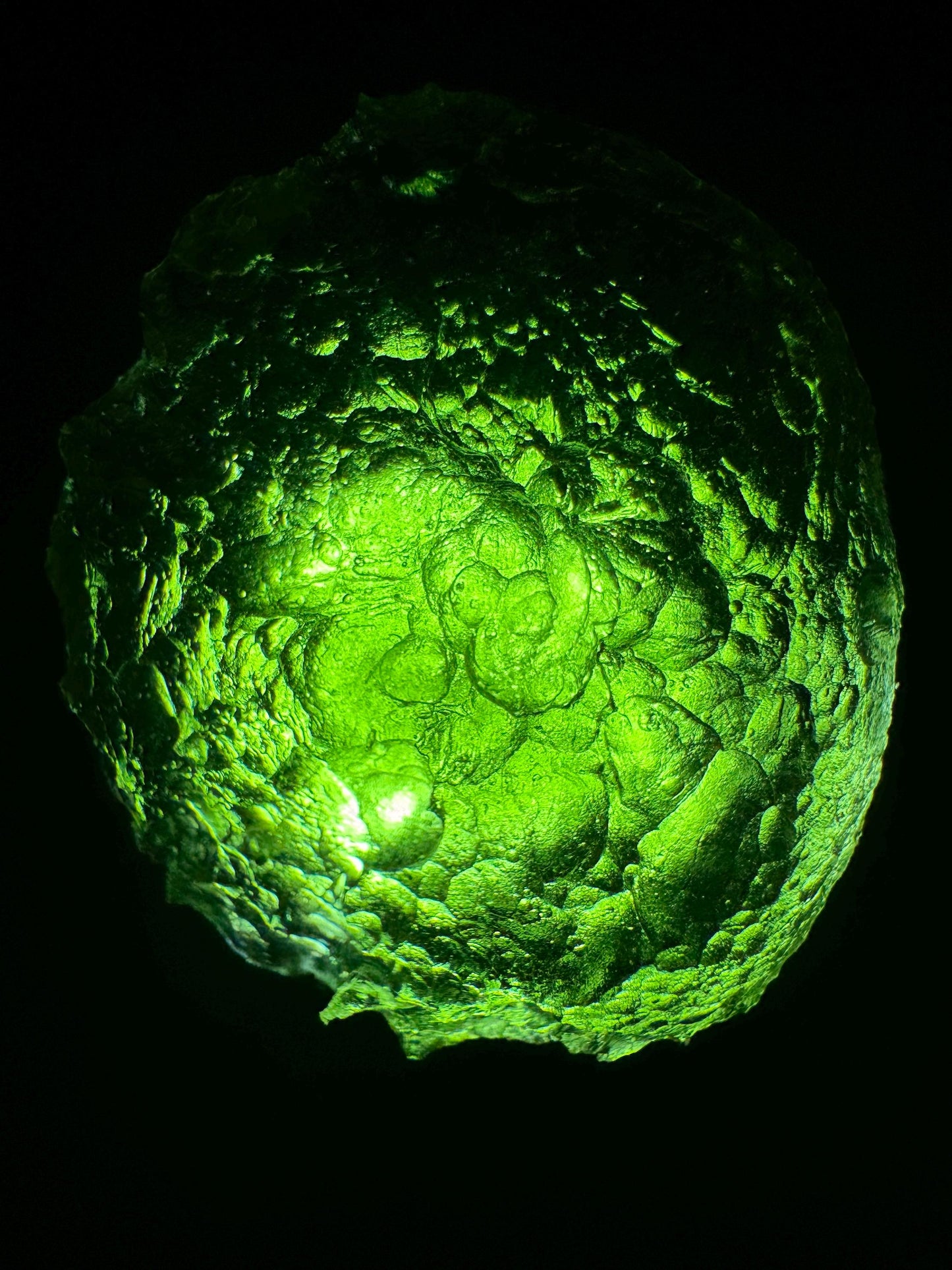 19.13g Moldavite Crystal: Krasejovka Collector Piece