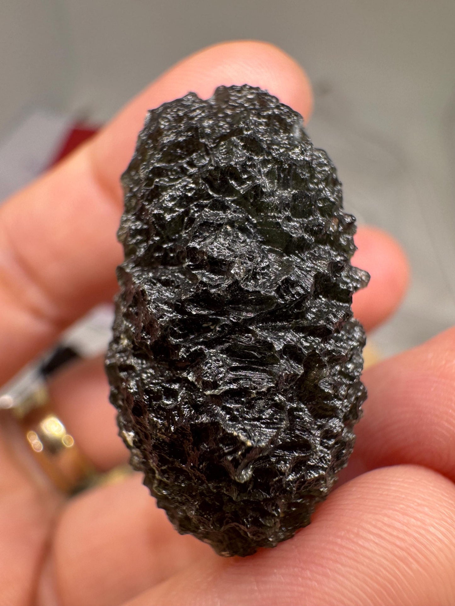 Moldavite Silazka 15.10g compact shape  nice green