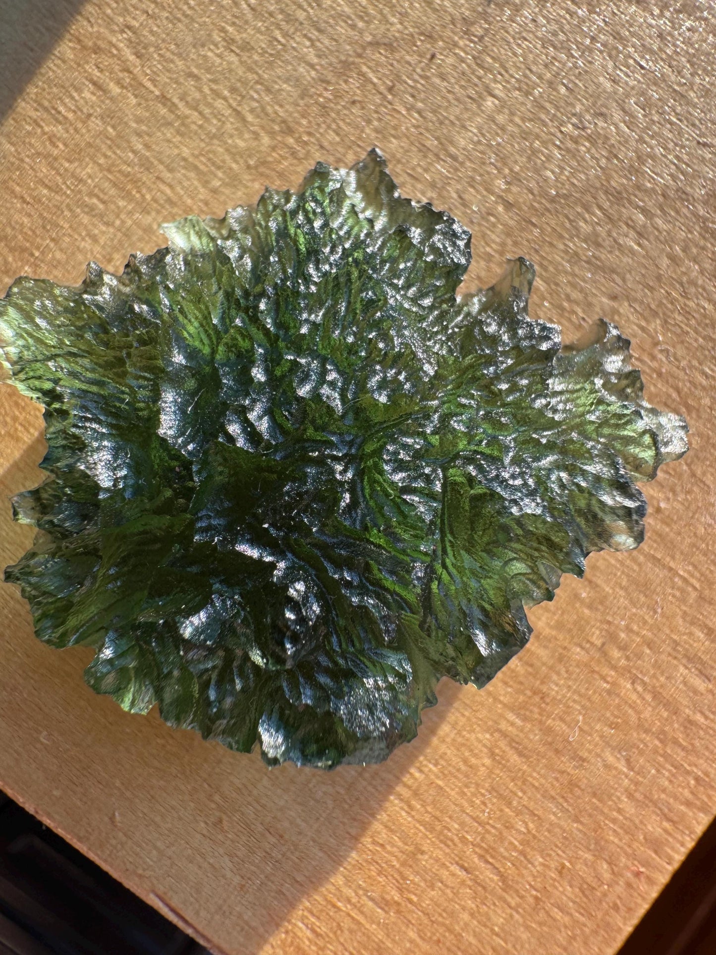 Rare Paryz moldavite 6.86g | Authentic Czech Tektite | Collector Grade Natural Moldavite poison green