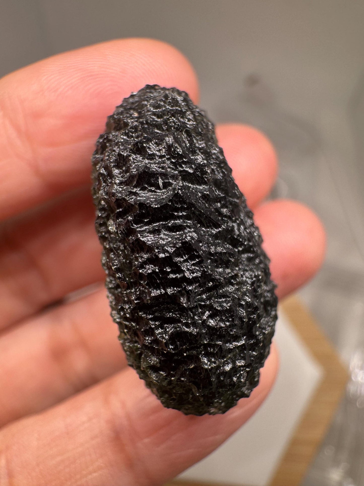 Moldavite Silazka 15.10g compact shape  nice green