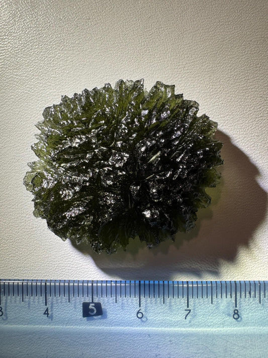 15.57g Moldavite Maly Chlum no damages, AAA quality disc shape rare location