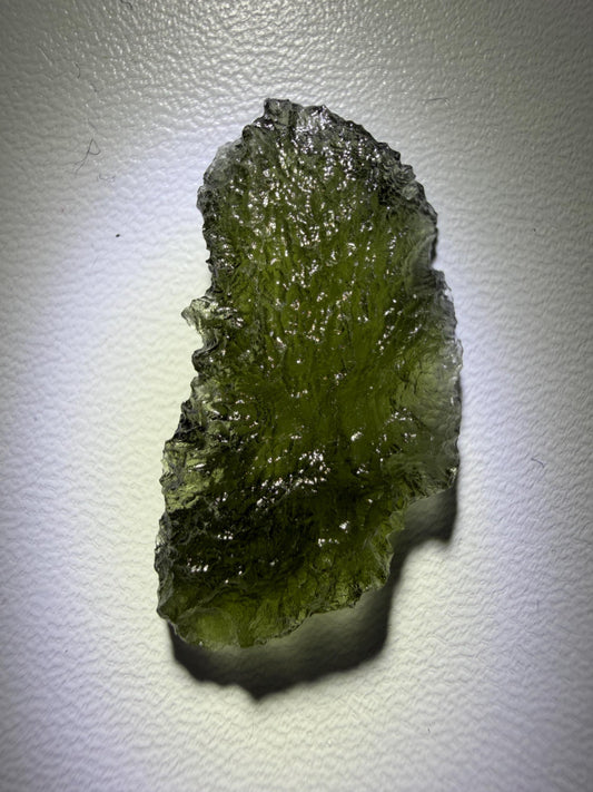 1.98g Marousek Moldavite: beautiful color and texture