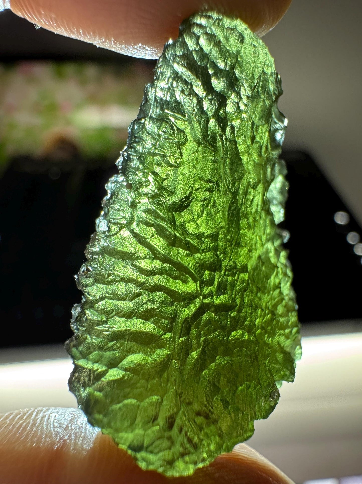 Authentic Moldavite Crystal: 9.90, Nesmen Les Czech Republic drop shape